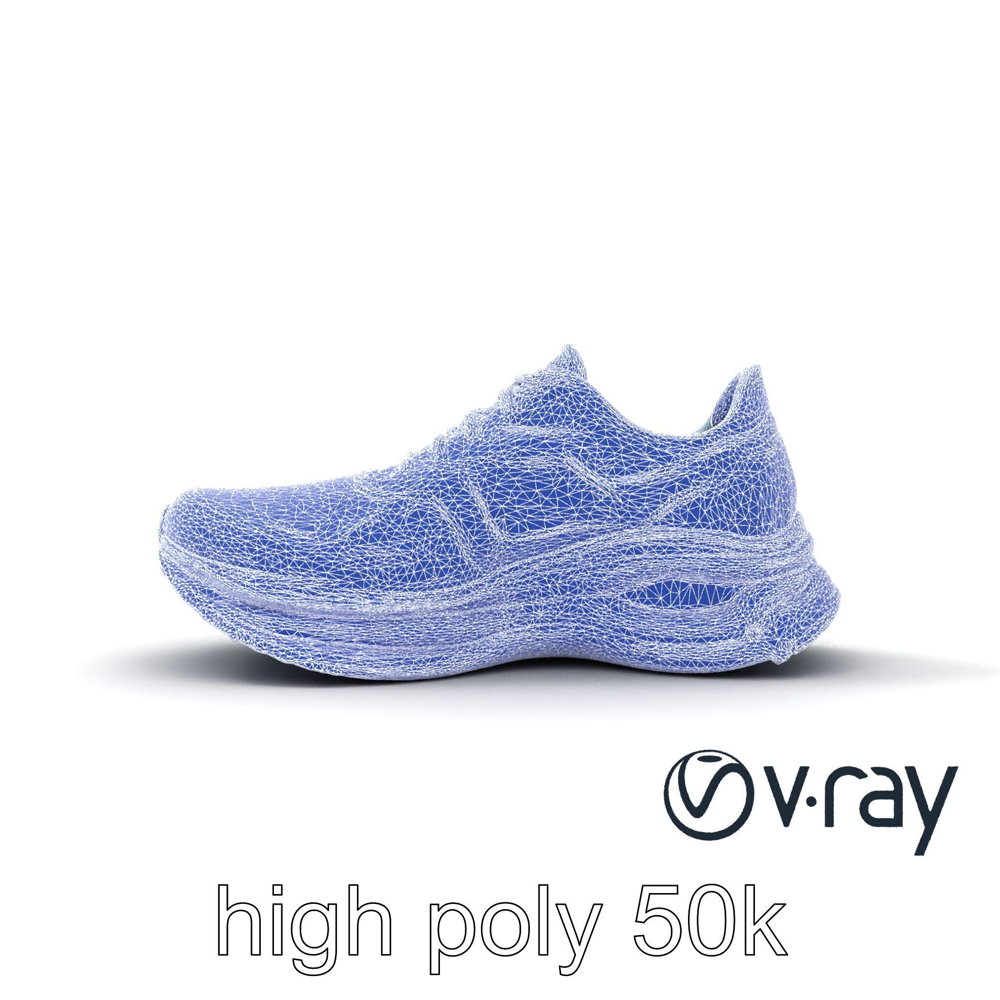 Smart Running Shoe High-Tech Design model pack Low-poly 3D model_32