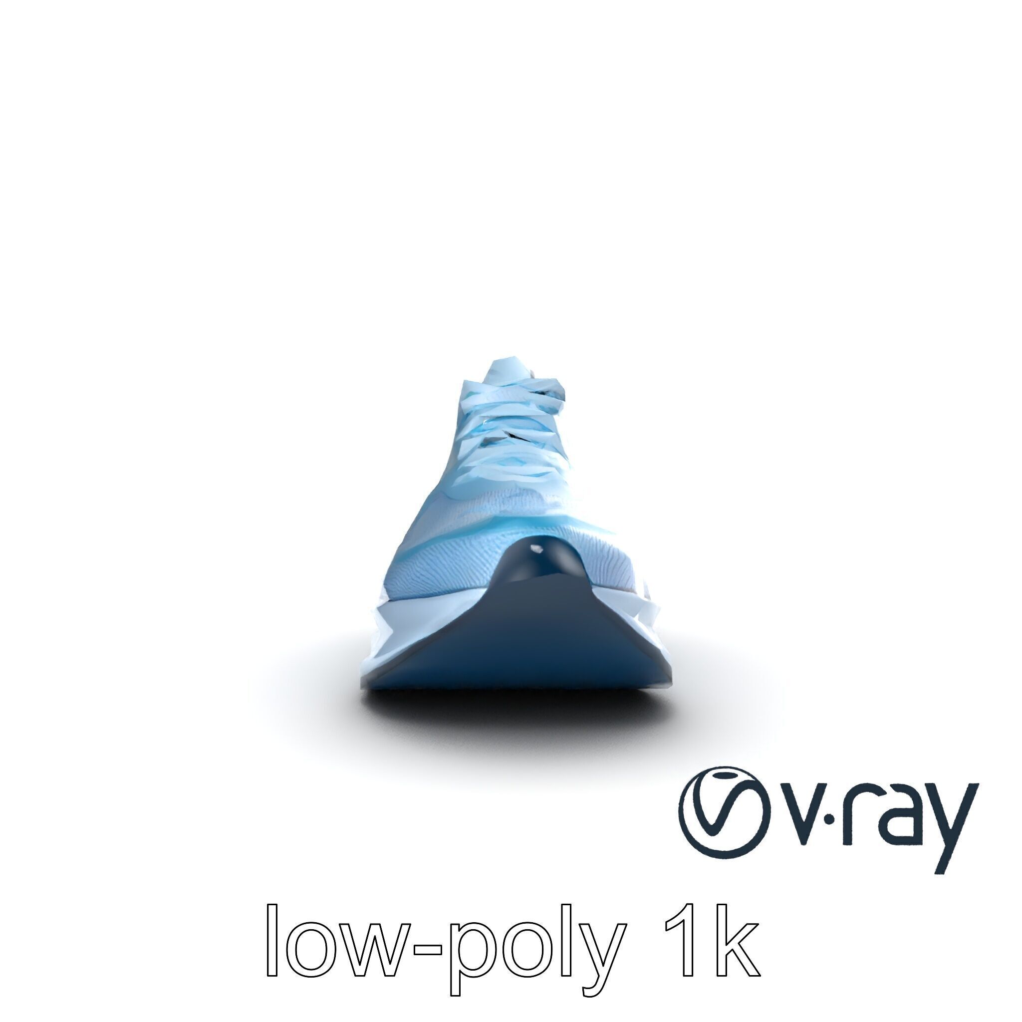 Smart Running Shoe High-Tech Design model pack Low-poly 3D model_12