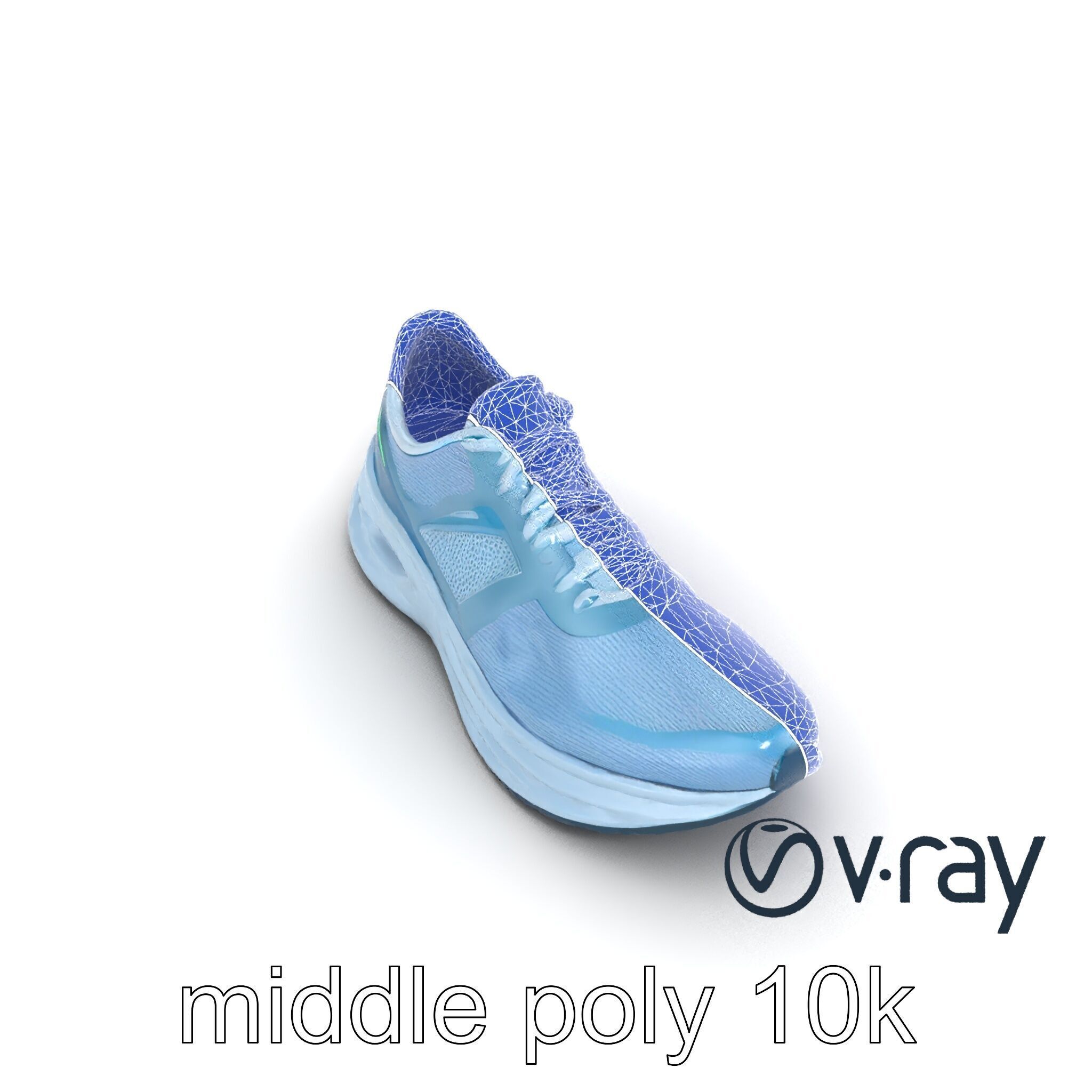 Smart Running Shoe High-Tech Design model pack Low-poly 3D model_15