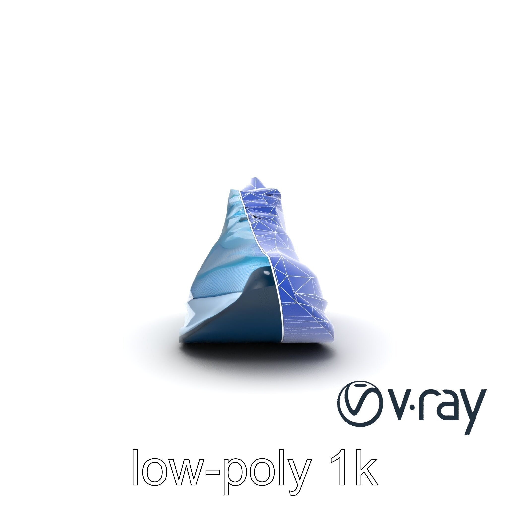 Smart Running Shoe High-Tech Design model pack Low-poly 3D model_16