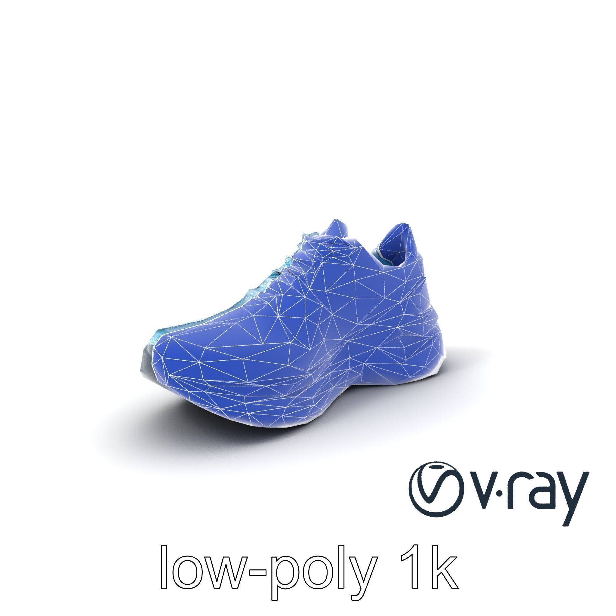 Smart Running Shoe High-Tech Design model pack Low-poly 3D model_7