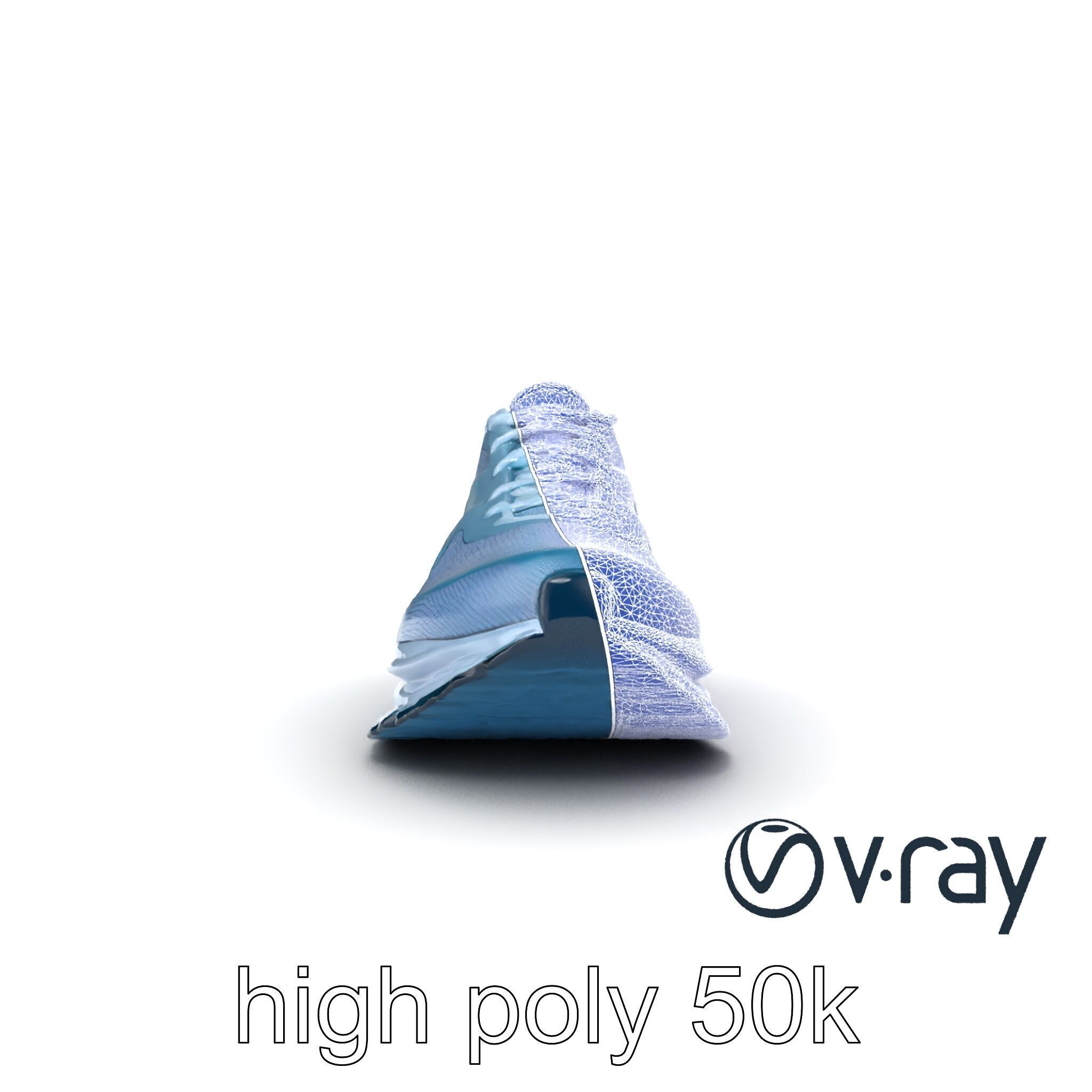 Smart Running Shoe High-Tech Design model pack Low-poly 3D model_26