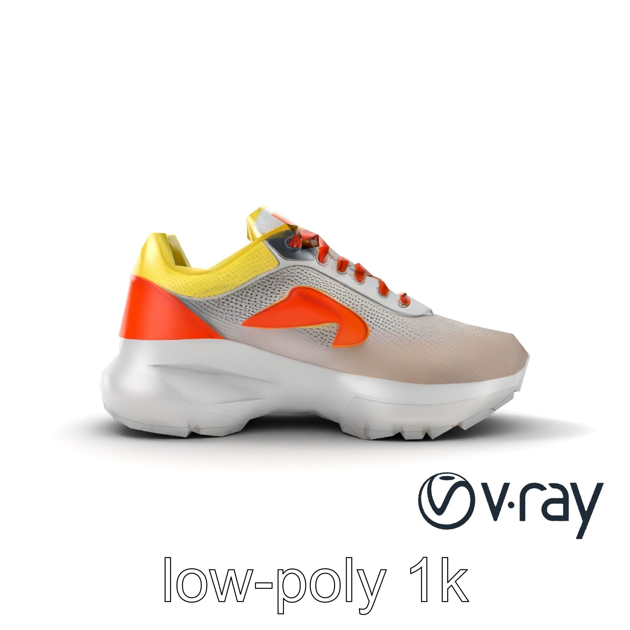 Adaptive Fit Versatile Sneaker model pack Low-poly 3D model_25