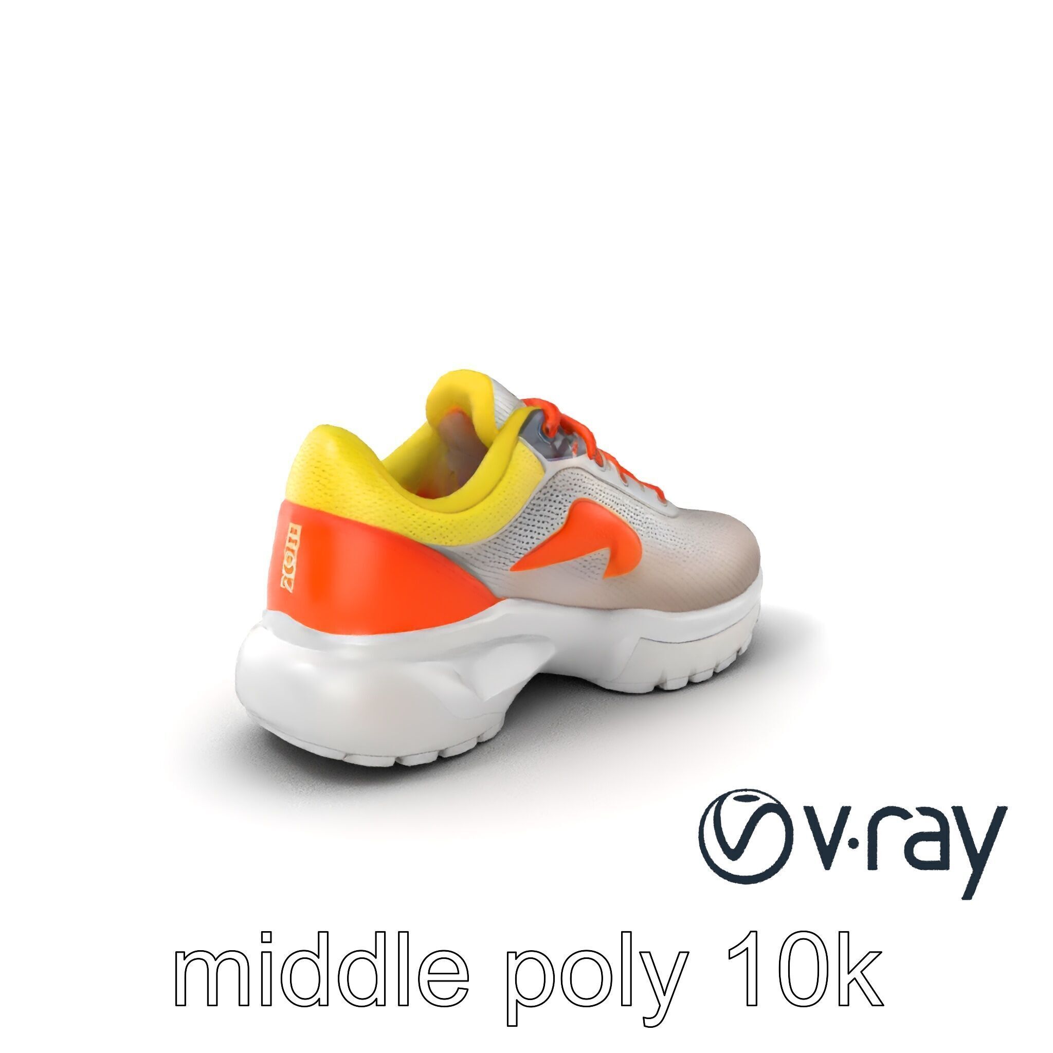 Adaptive Fit Versatile Sneaker model pack Low-poly 3D model_3