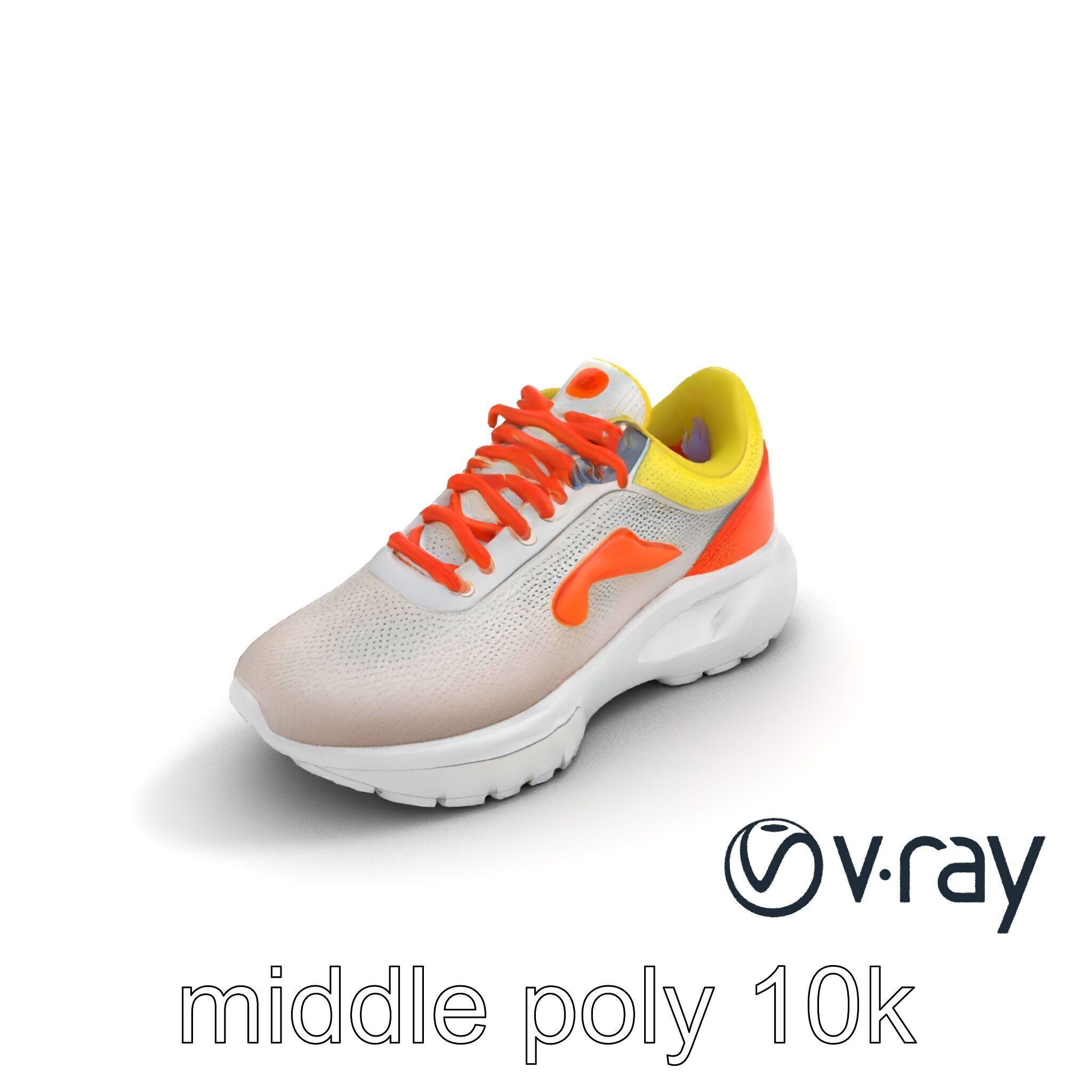 Adaptive Fit Versatile Sneaker model pack Low-poly 3D model_6
