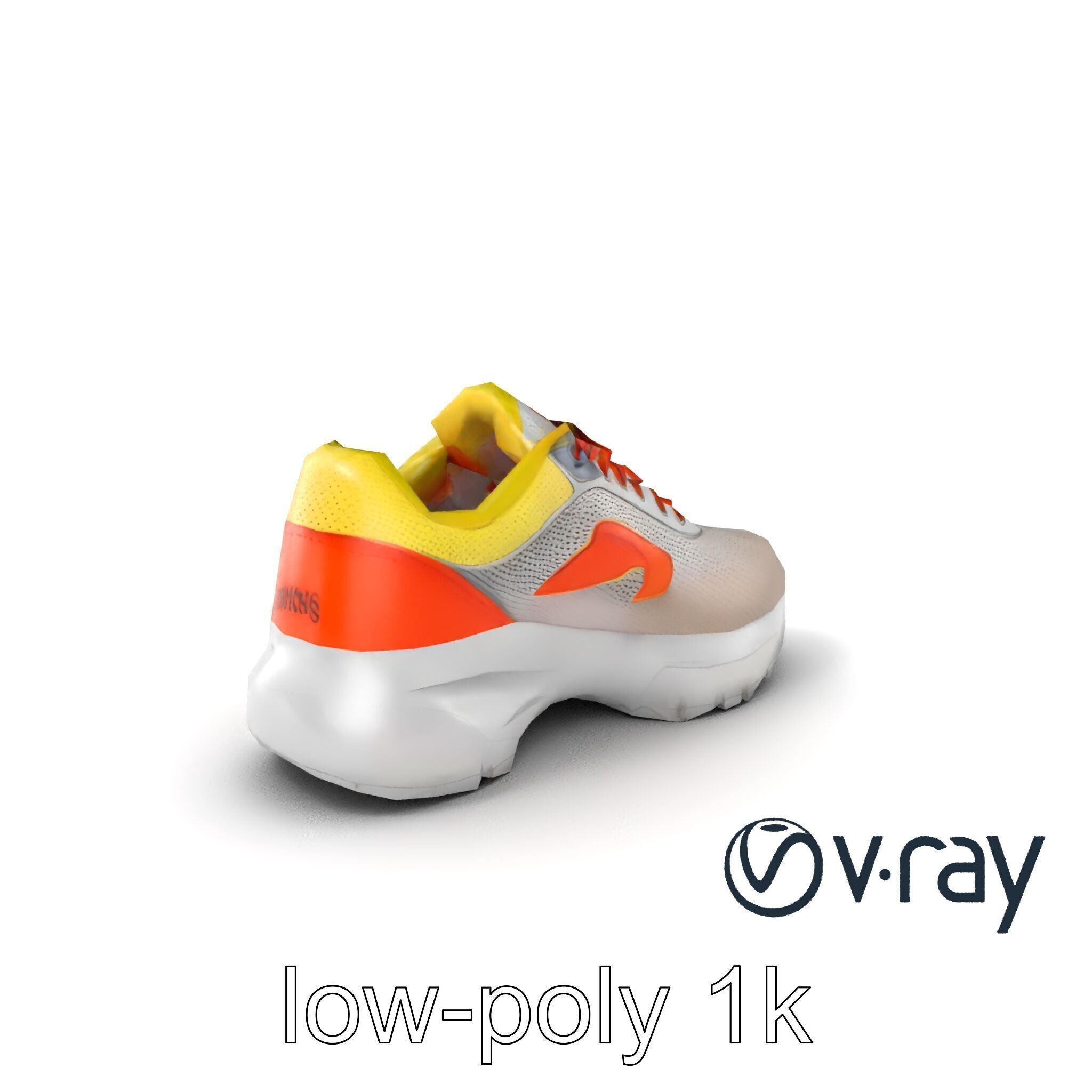 Adaptive Fit Versatile Sneaker model pack Low-poly 3D model_2
