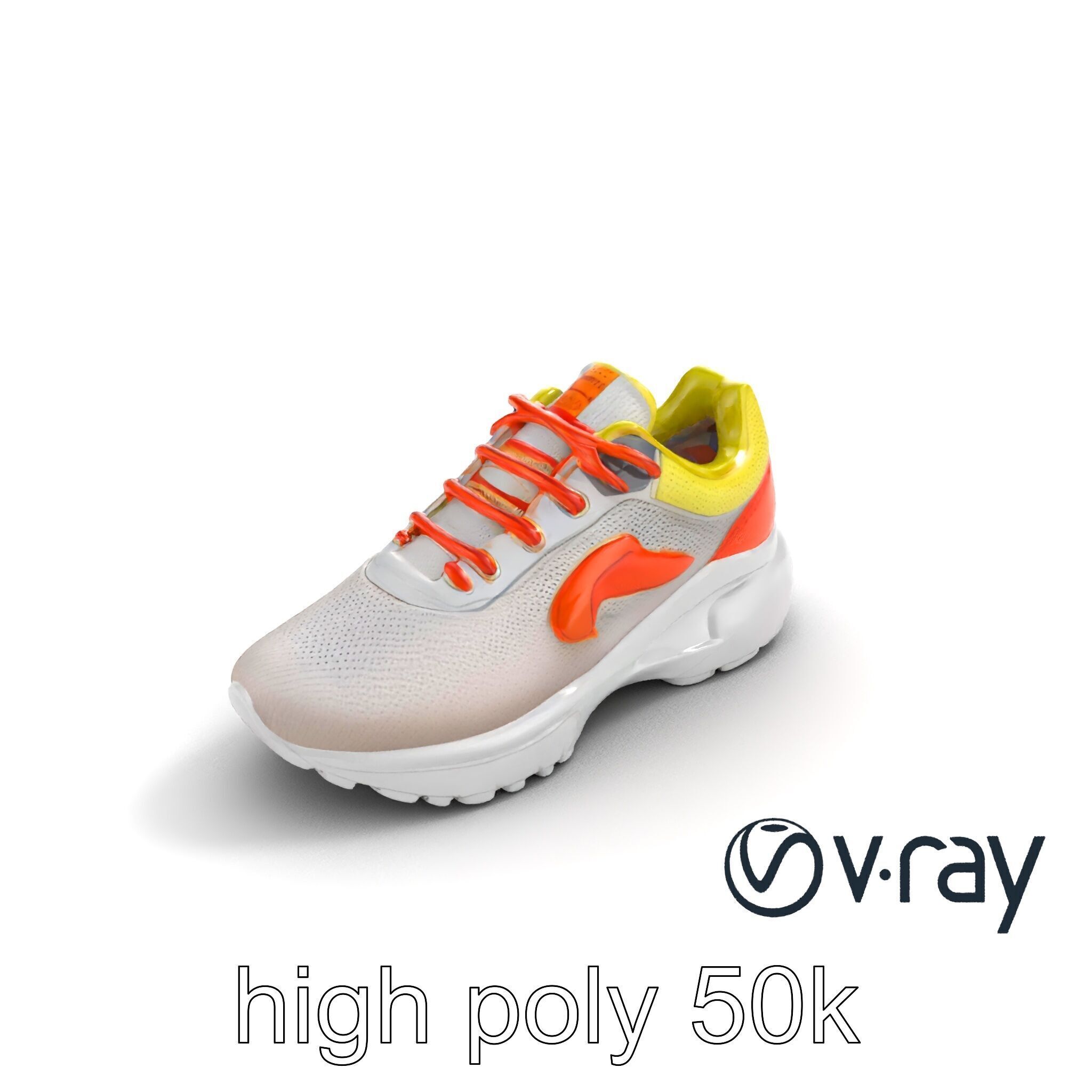 Adaptive Fit Versatile Sneaker model pack Low-poly 3D model_12
