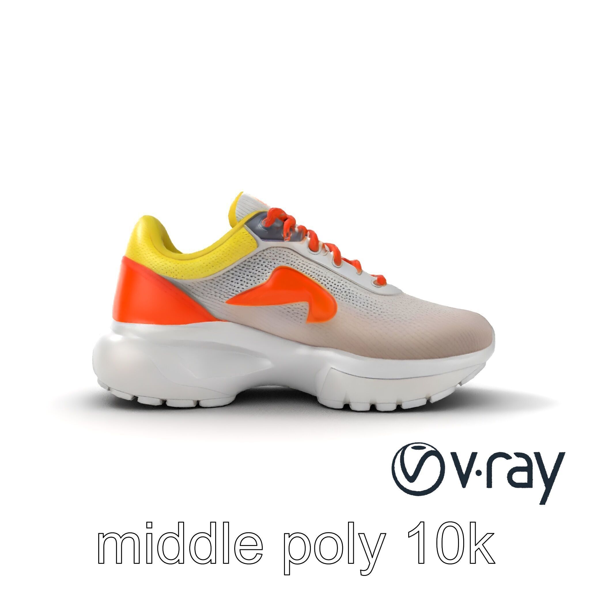 Adaptive Fit Versatile Sneaker model pack Low-poly 3D model_13