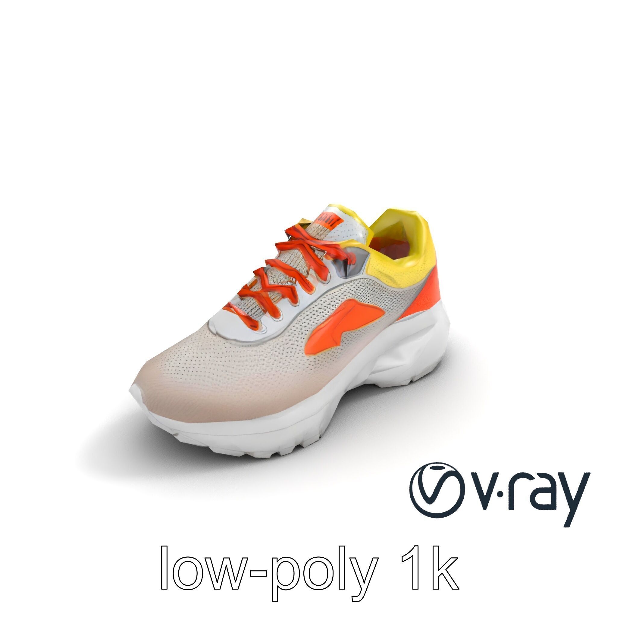 Adaptive Fit Versatile Sneaker model pack Low-poly 3D model_10