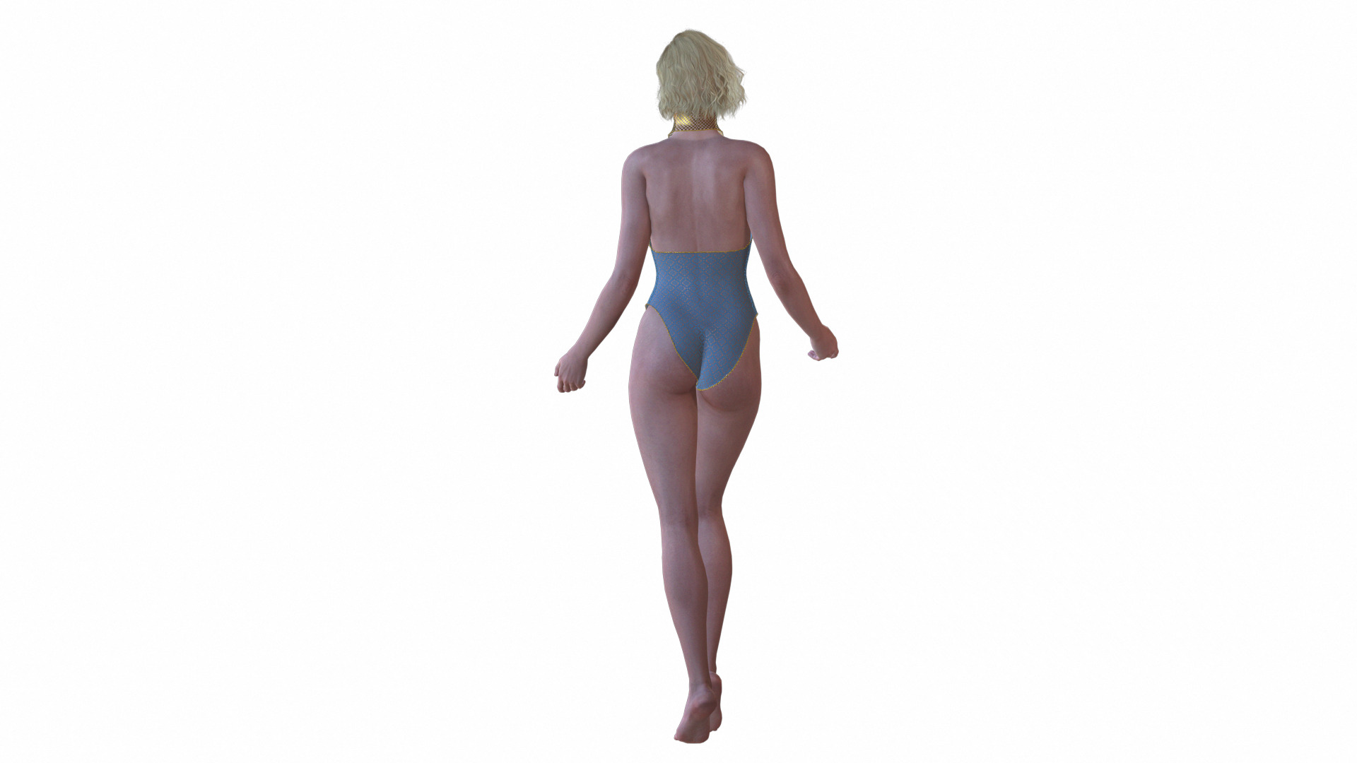 Body Suit Low-poly 3D model_5