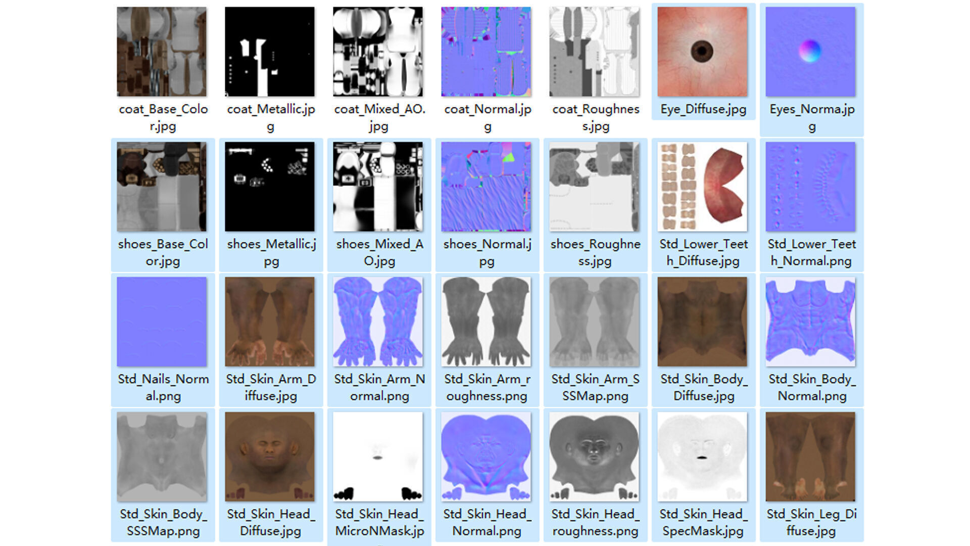 prisoner character Low-poly 3D model_11