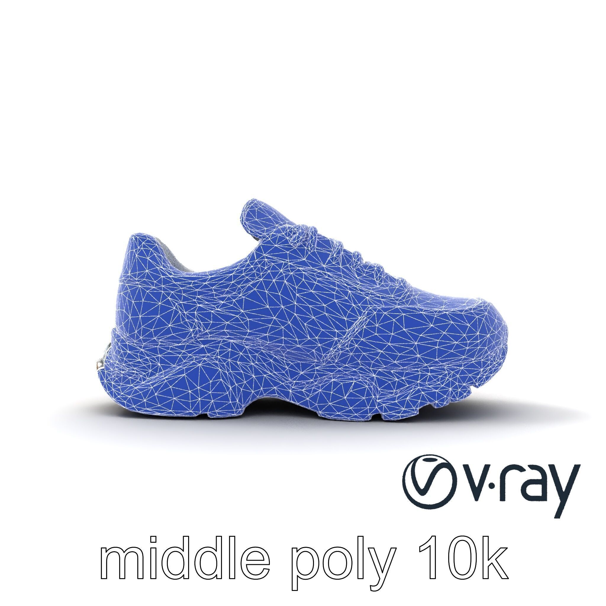 Luxury Designer Sneaker Sculptural model pack Low-poly 3D model_25