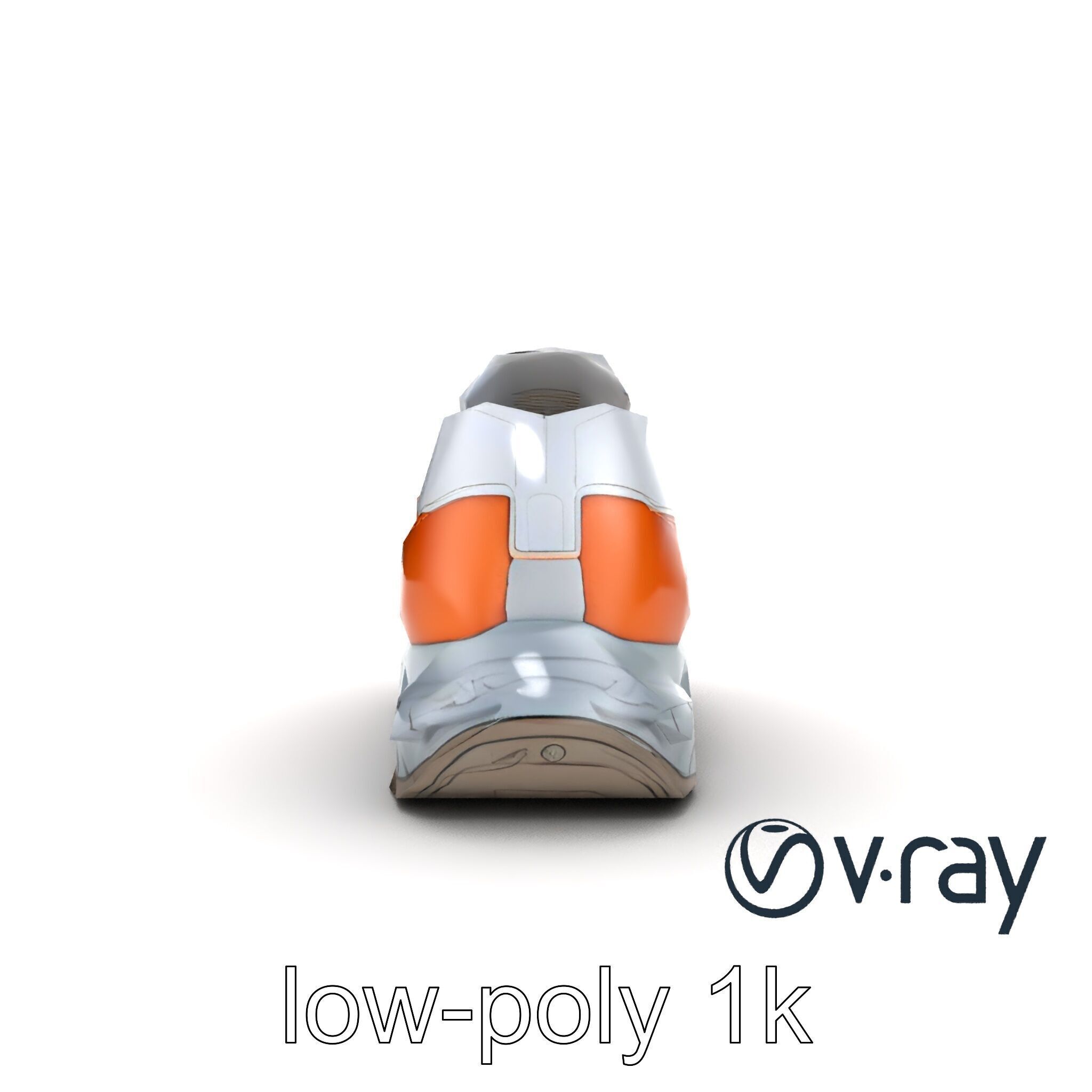 Luxury Designer Sneaker Sculptural model pack Low-poly 3D model_29