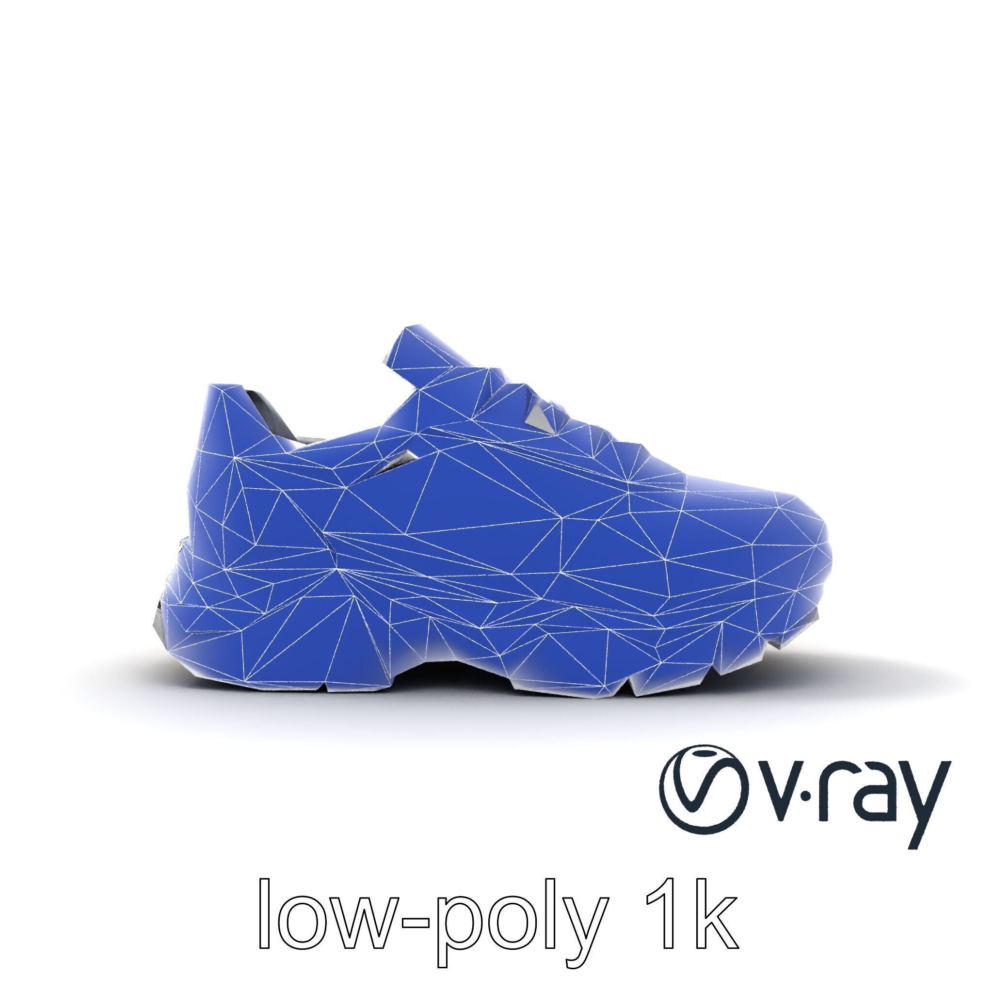 Luxury Designer Sneaker Sculptural model pack Low-poly 3D model_32