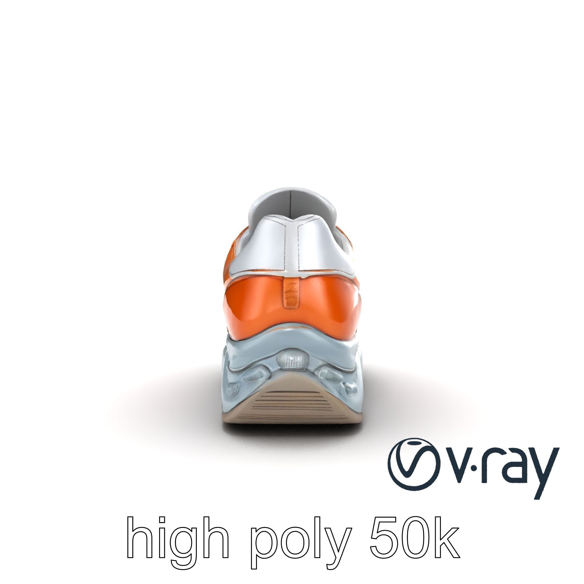 Luxury Designer Sneaker Sculptural model pack Low-poly 3D model_27