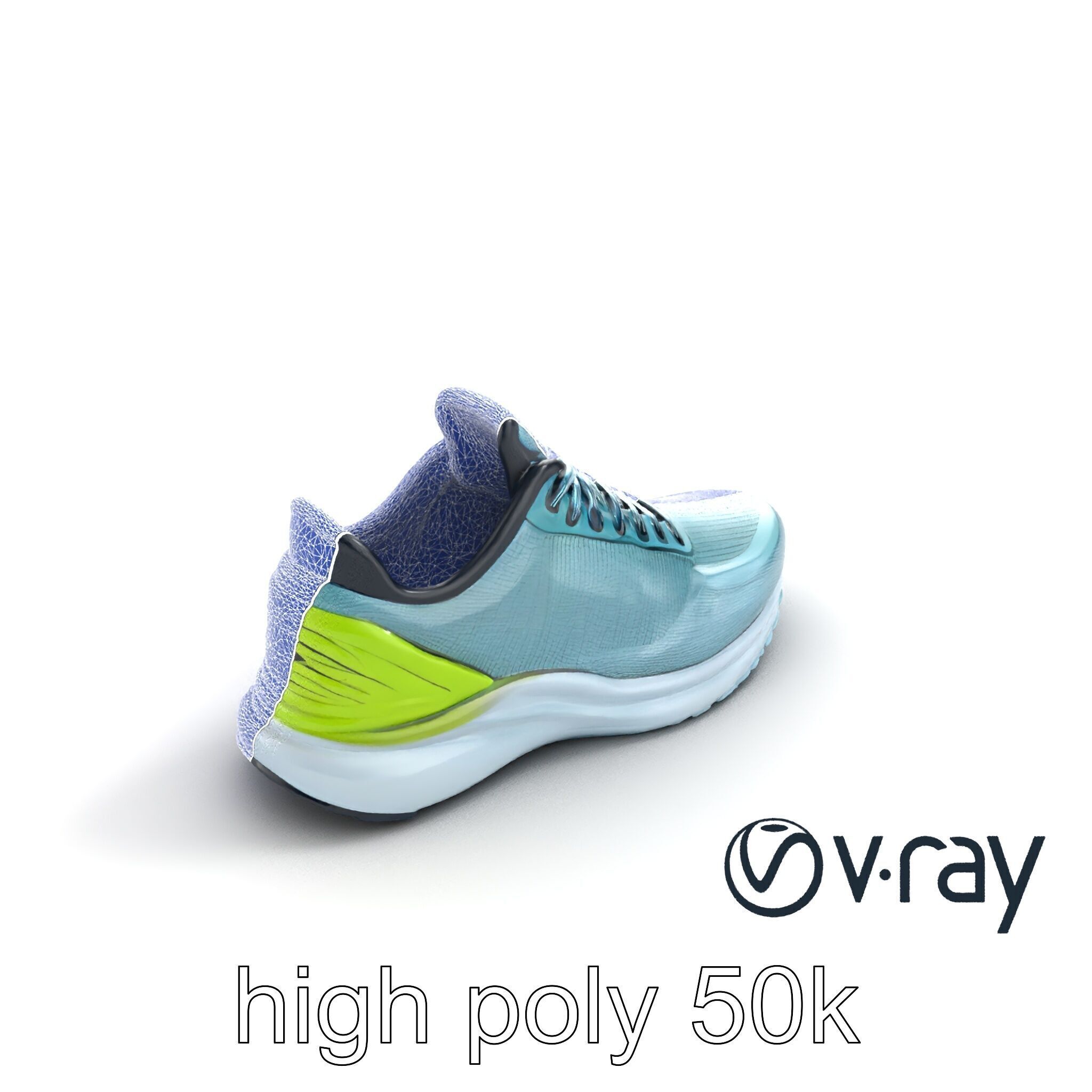 Lightweight Racing Sneaker model pack Low-poly 3D model_17