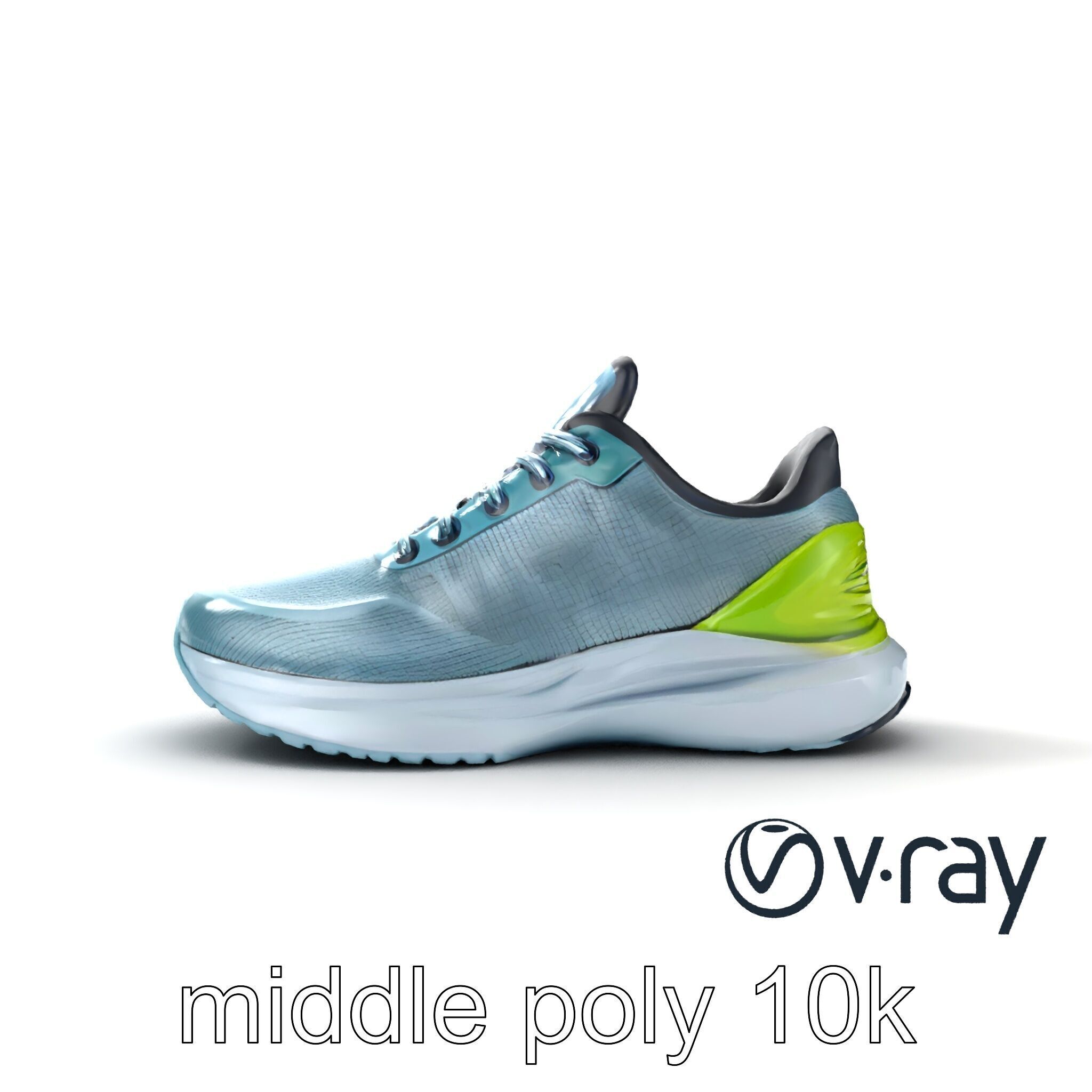 Lightweight Racing Sneaker model pack Low-poly 3D model_26