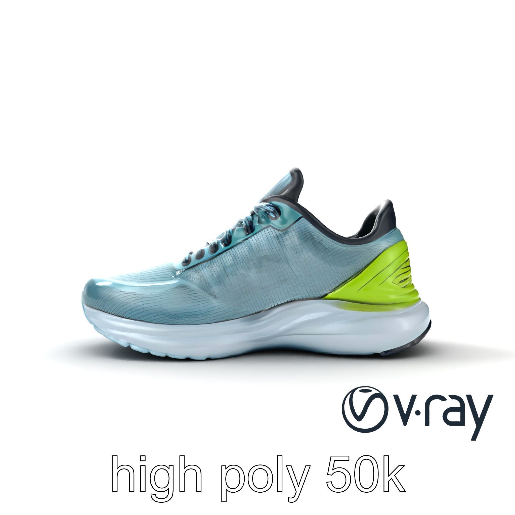 Lightweight Racing Sneaker model pack Low-poly 3D model_14