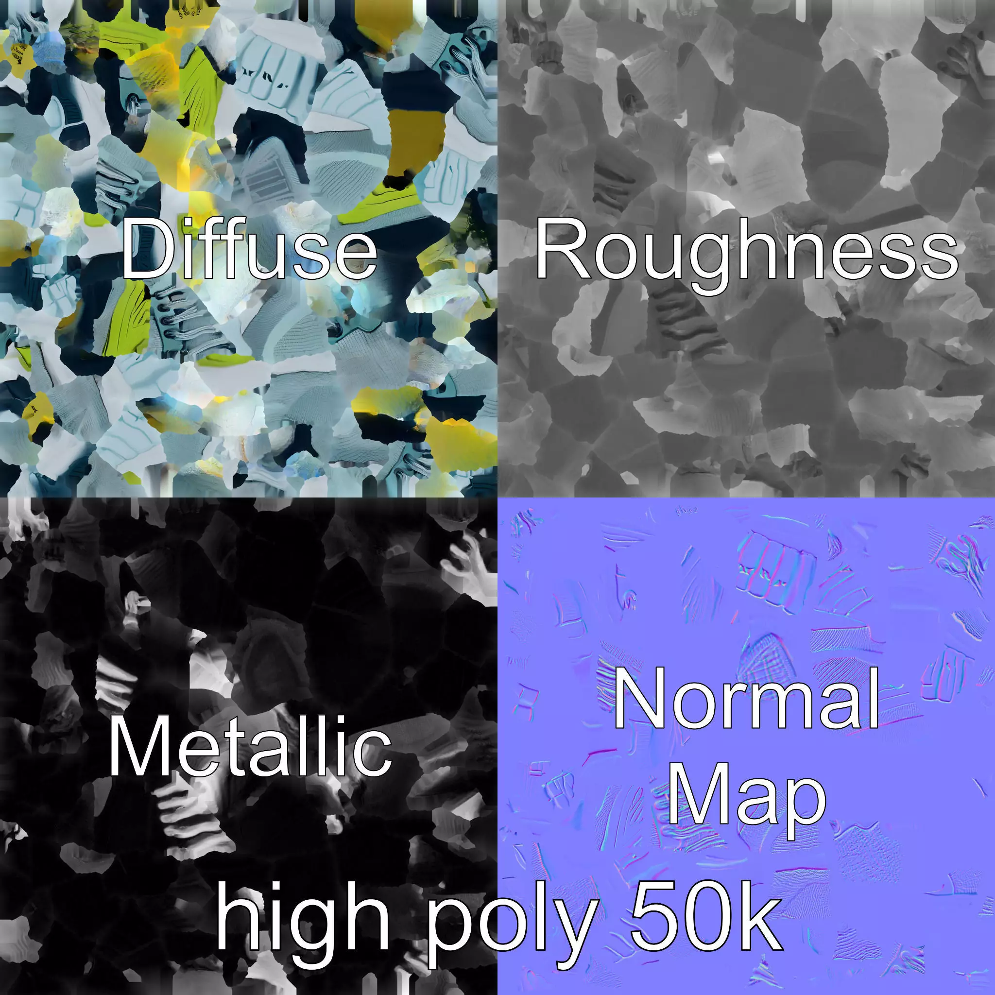 Lightweight Racing Sneaker model pack Low-poly 3D model_0