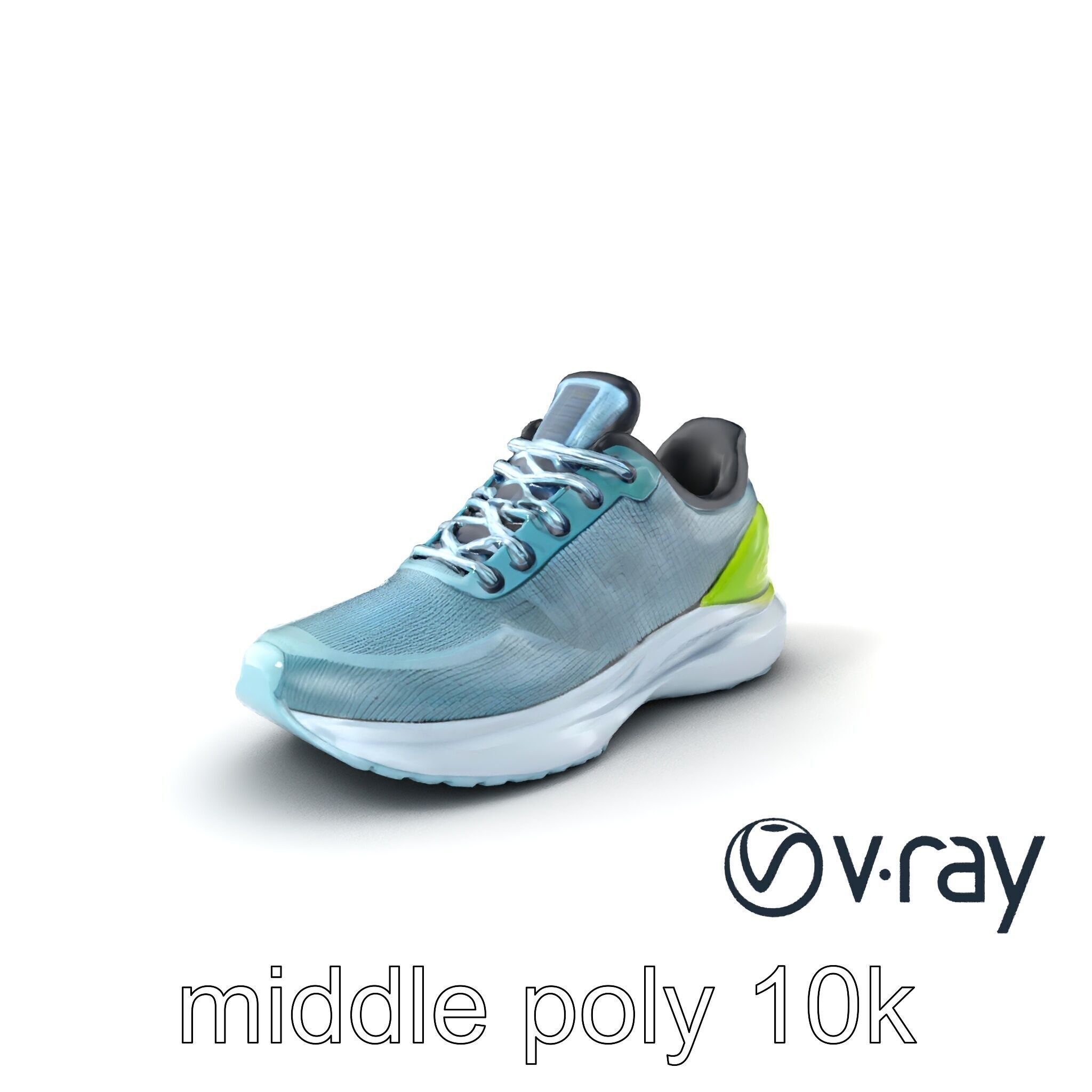 Lightweight Racing Sneaker model pack Low-poly 3D model_3