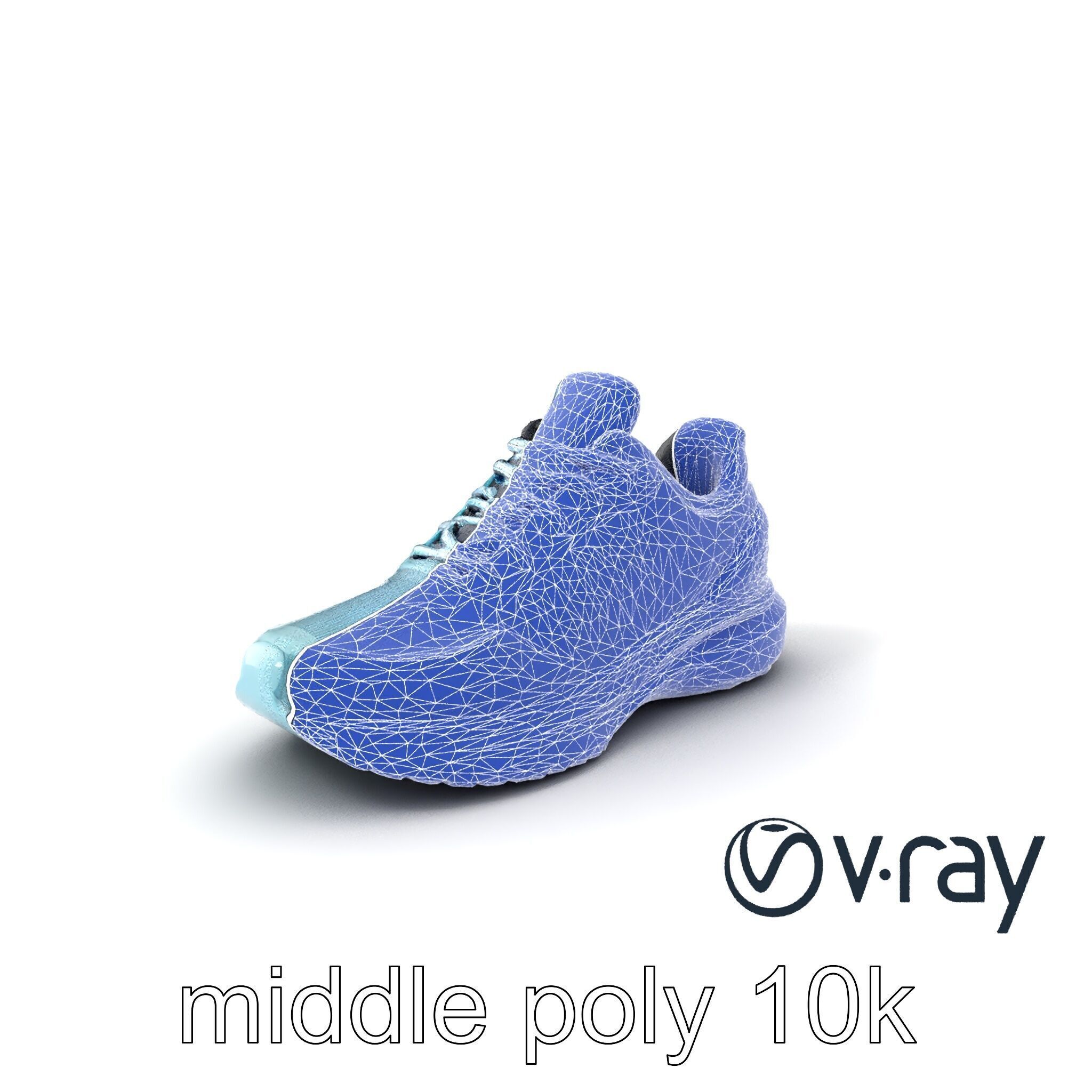 Lightweight Racing Sneaker model pack Low-poly 3D model_6