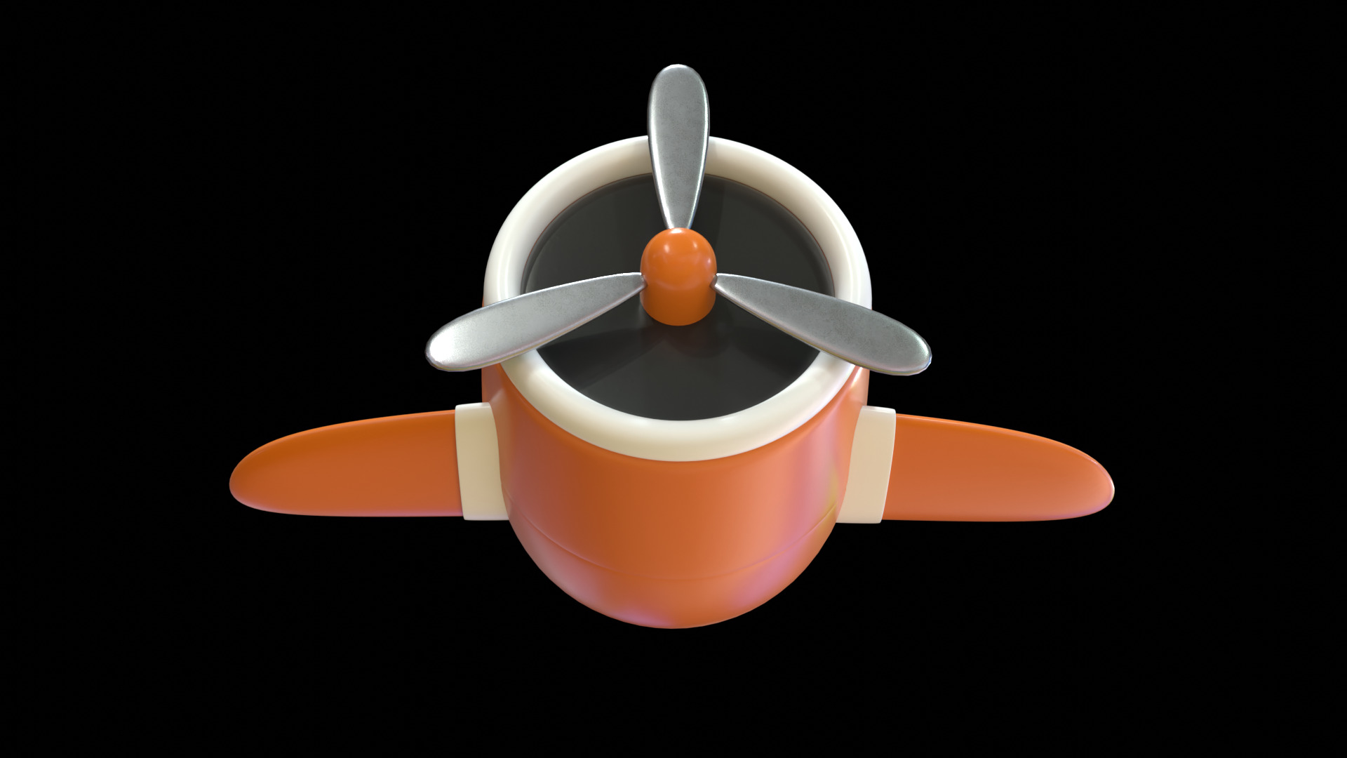 Toy Plane - 3D Model Low-poly 3D model_4