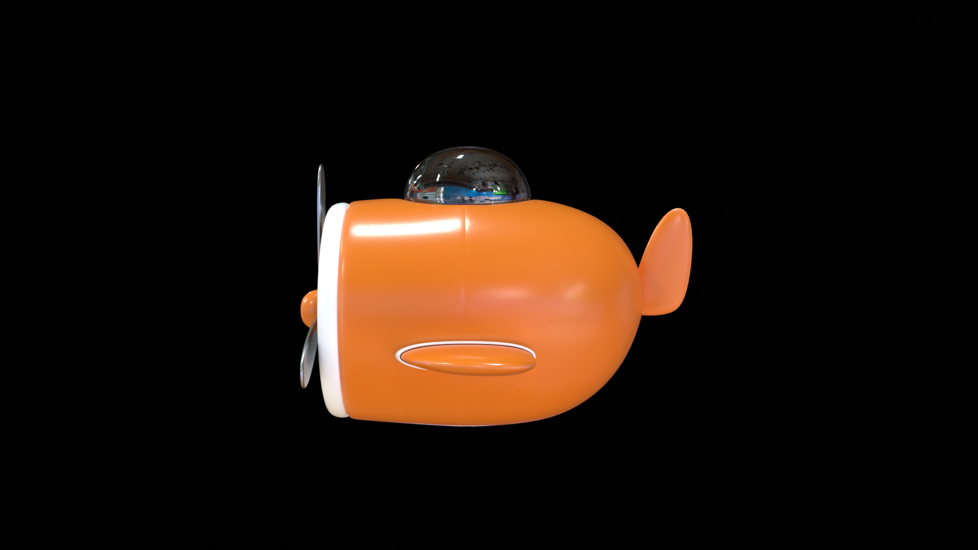 Toy Plane - 3D Model Low-poly 3D model_1