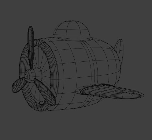 Toy Plane - 3D Model Low-poly 3D model_2