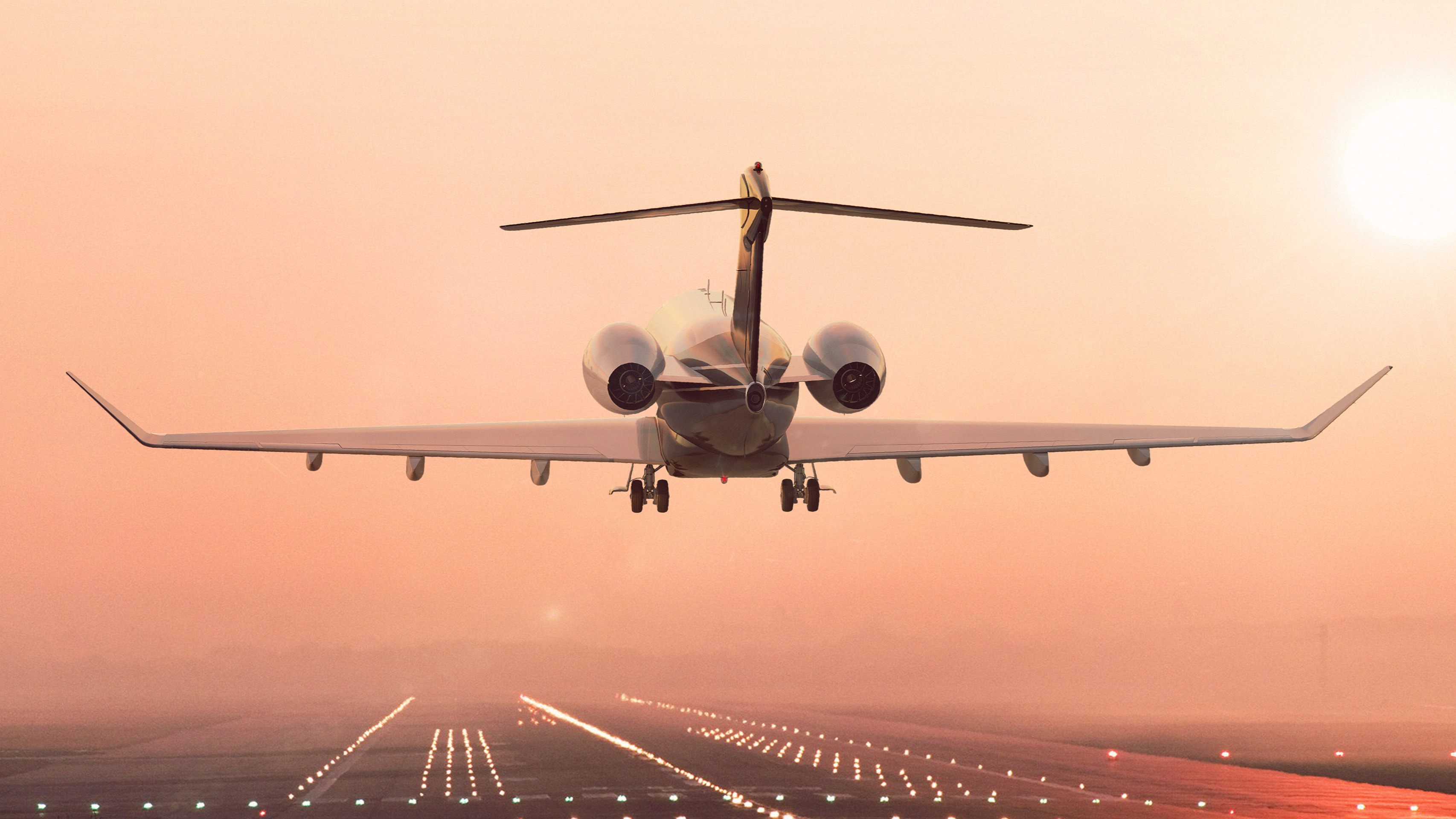 Airplane Bombardier Challenger 350 with interior 3D model_13