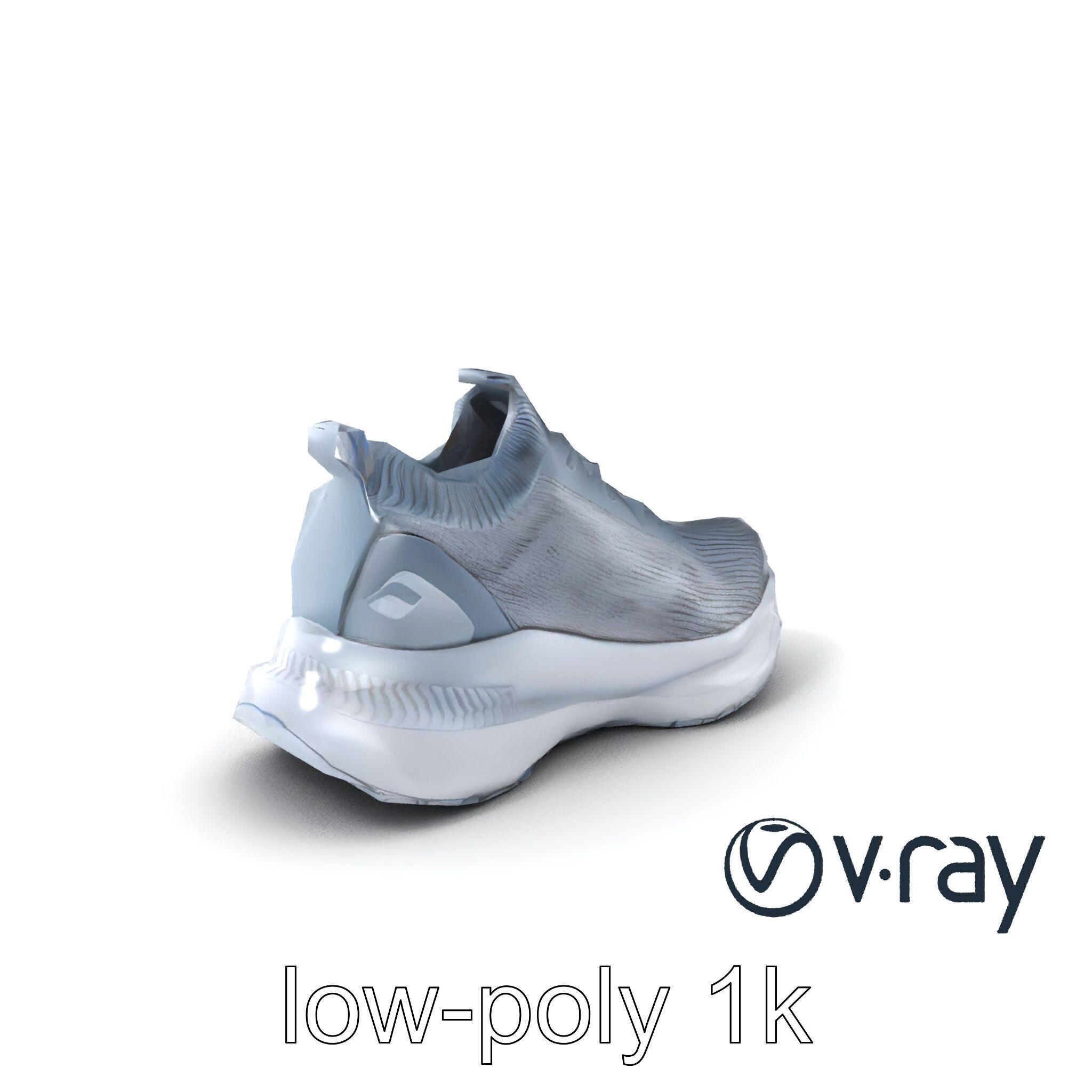 High-Performance Gym Sneaker 3D model pack with flexible sole Low-poly 3D model_2