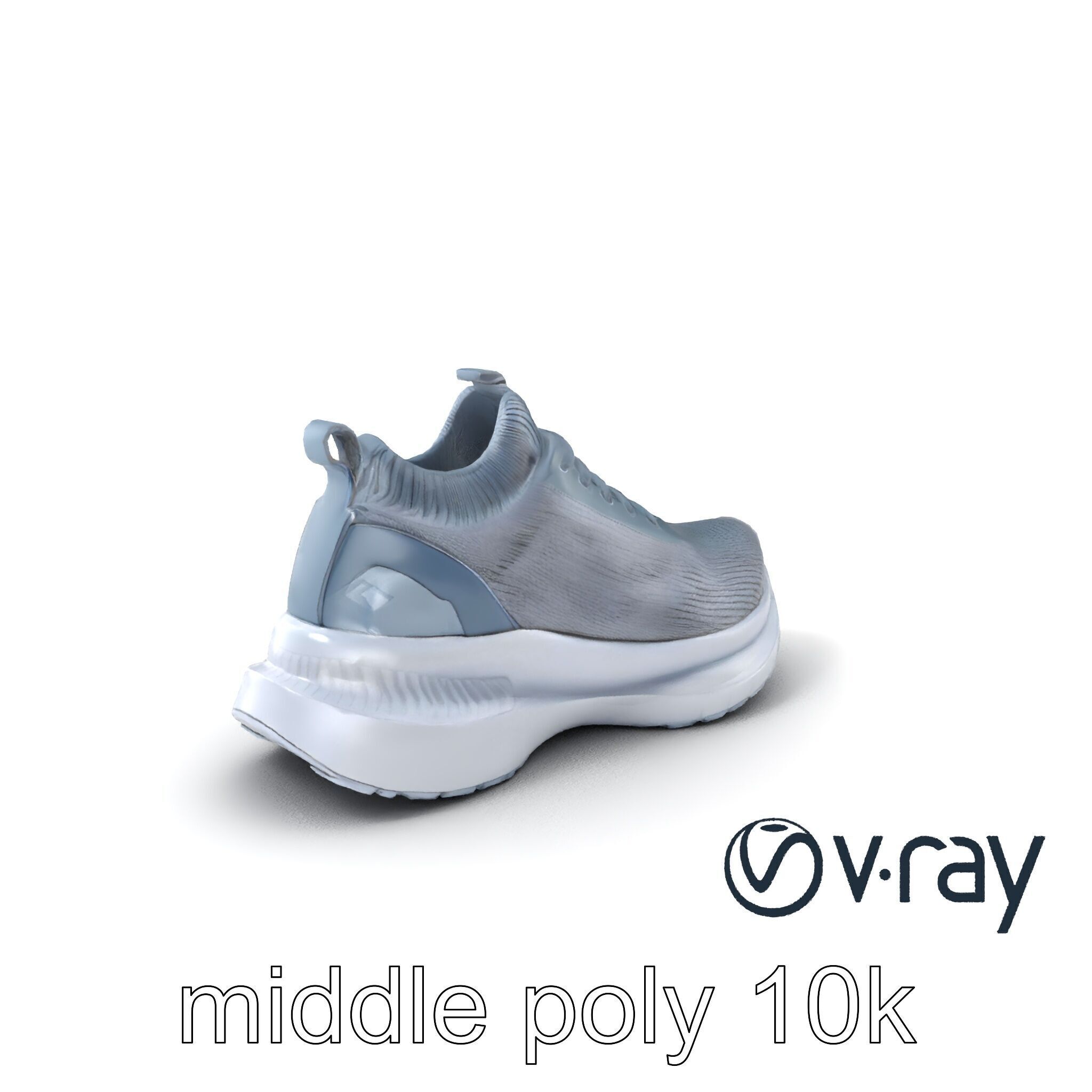 High-Performance Gym Sneaker 3D model pack with flexible sole Low-poly 3D model_3
