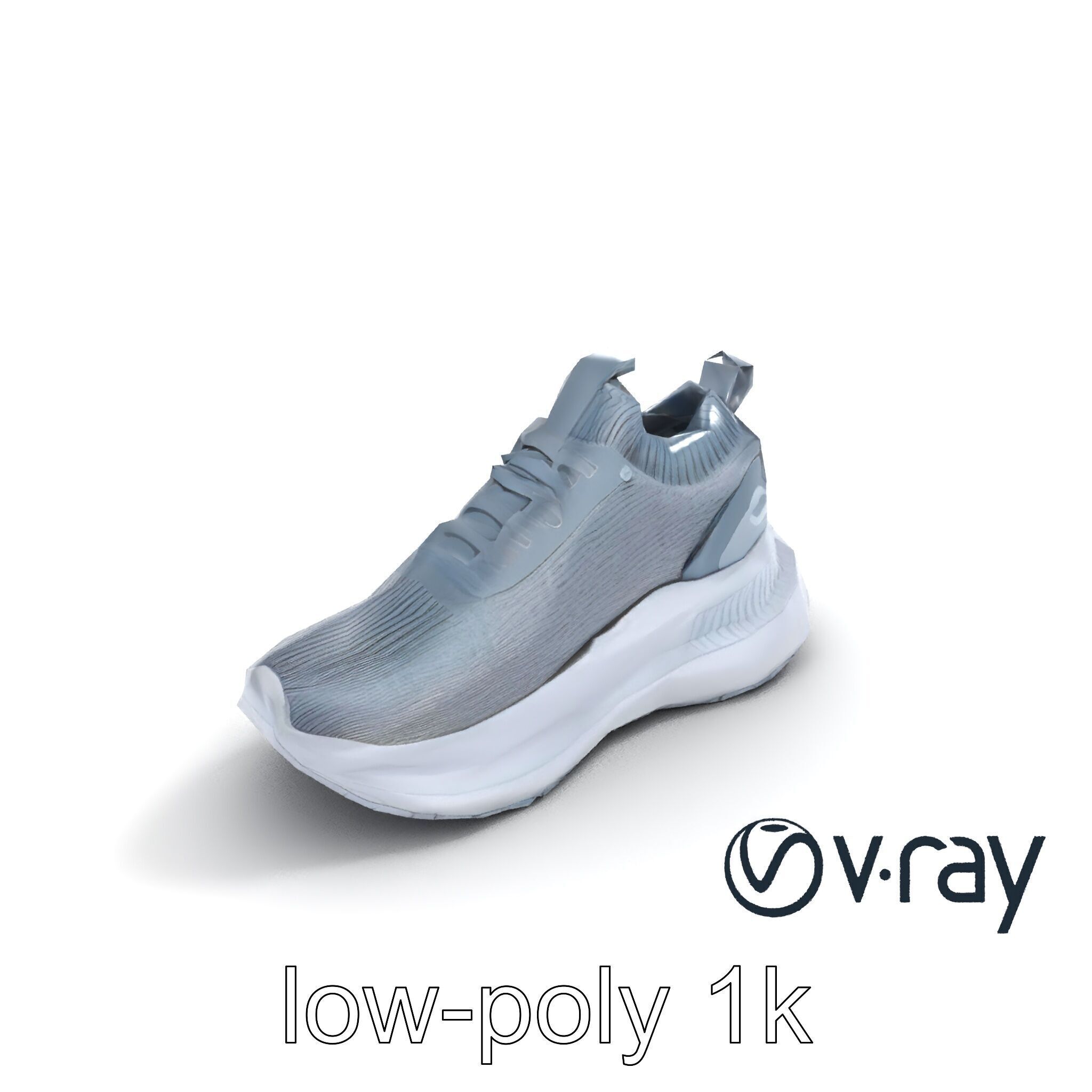 High-Performance Gym Sneaker 3D model pack with flexible sole Low-poly 3D model_10