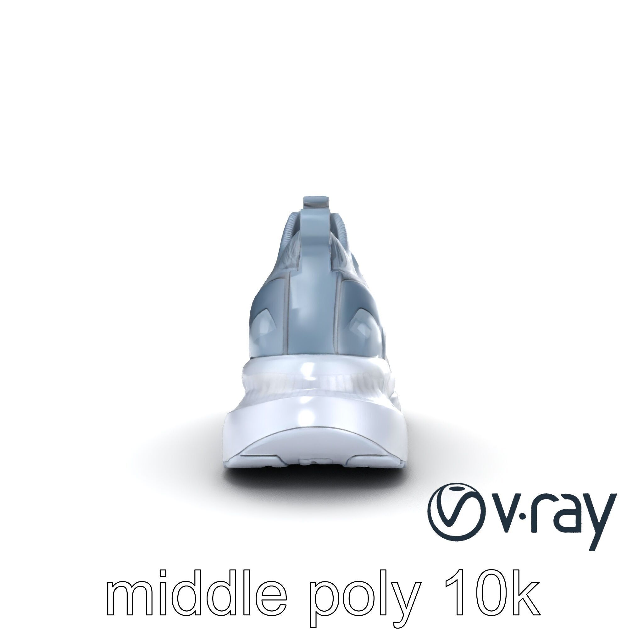 High-Performance Gym Sneaker 3D model pack with flexible sole Low-poly 3D model_25