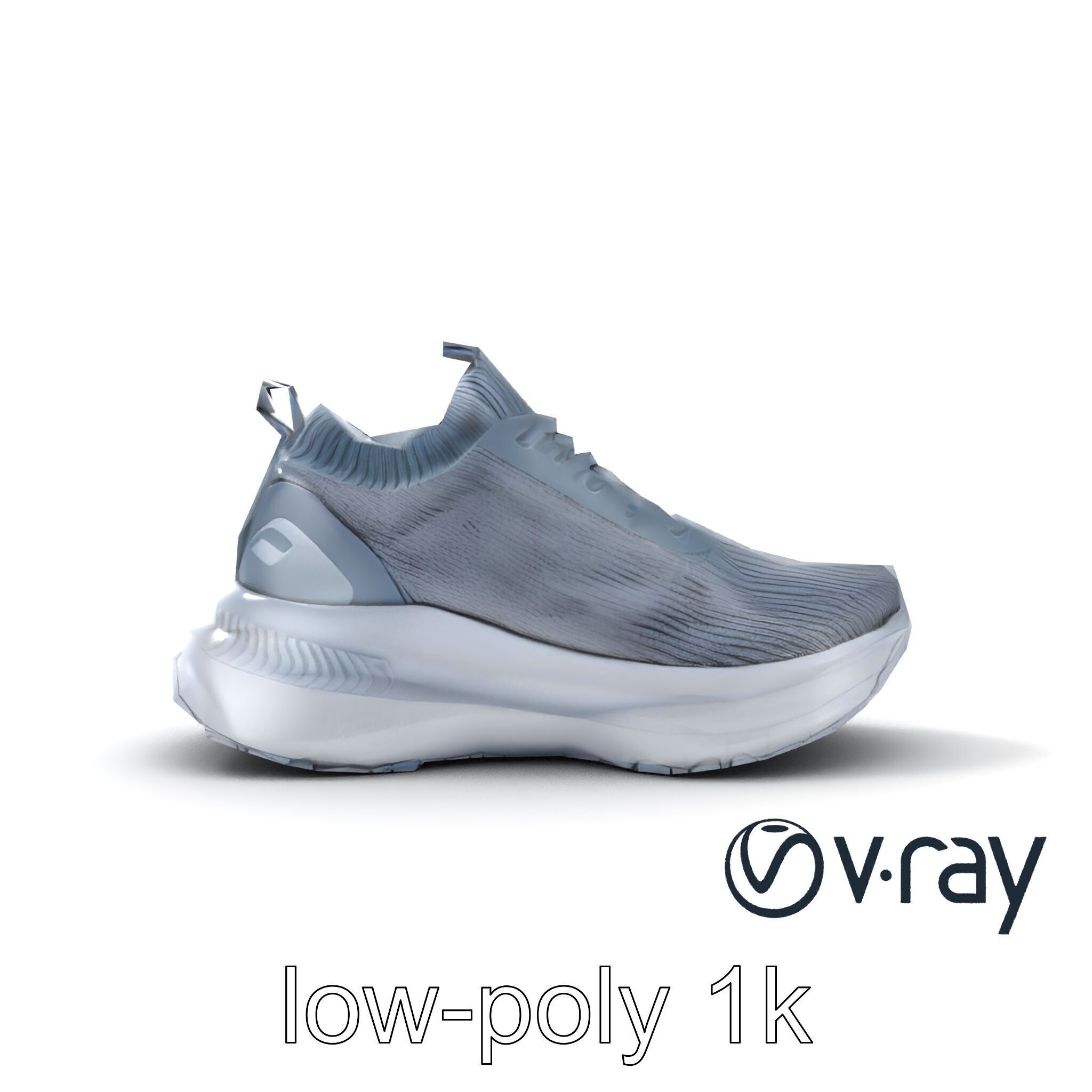 High-Performance Gym Sneaker 3D model pack with flexible sole Low-poly 3D model_16