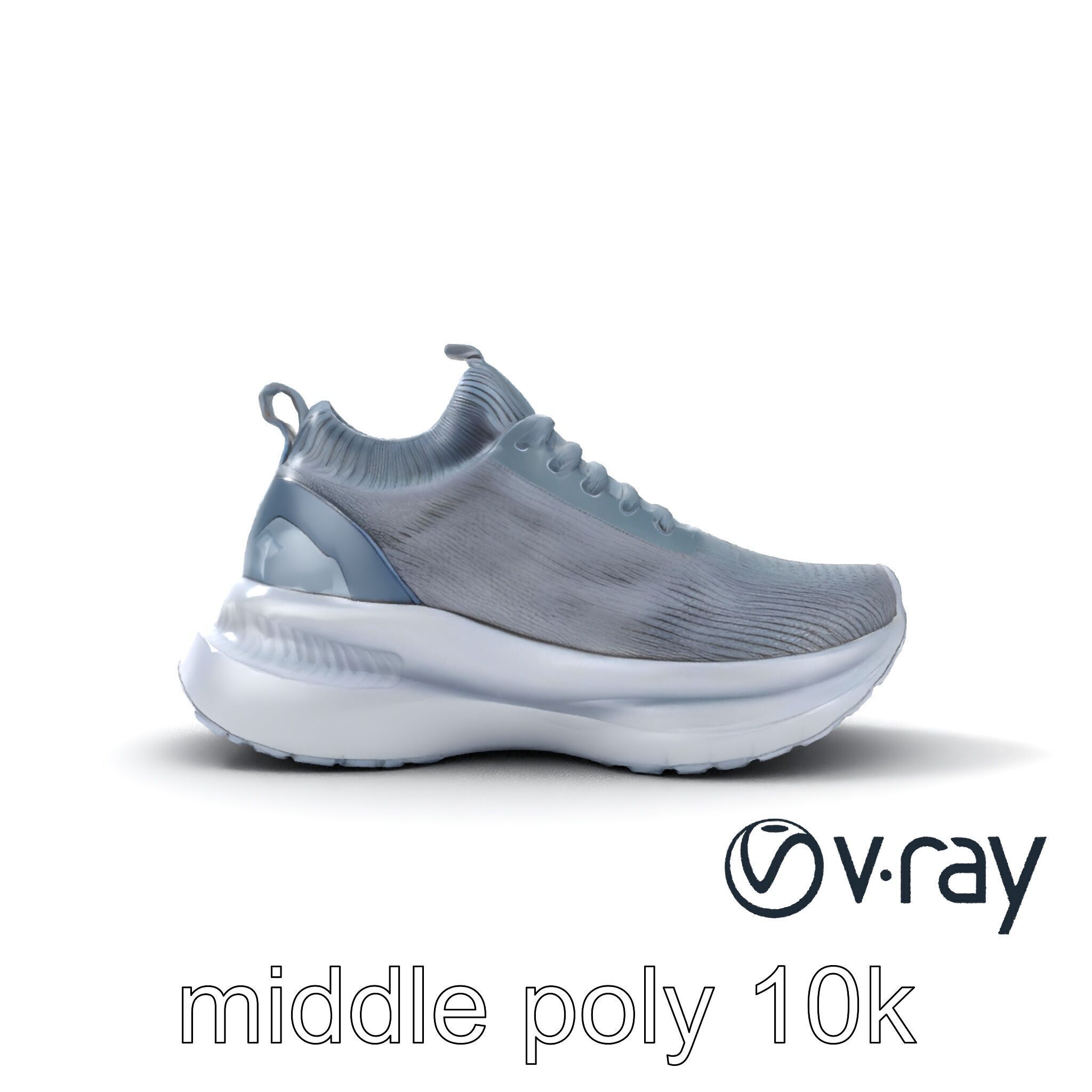 High-Performance Gym Sneaker 3D model pack with flexible sole Low-poly 3D model_12