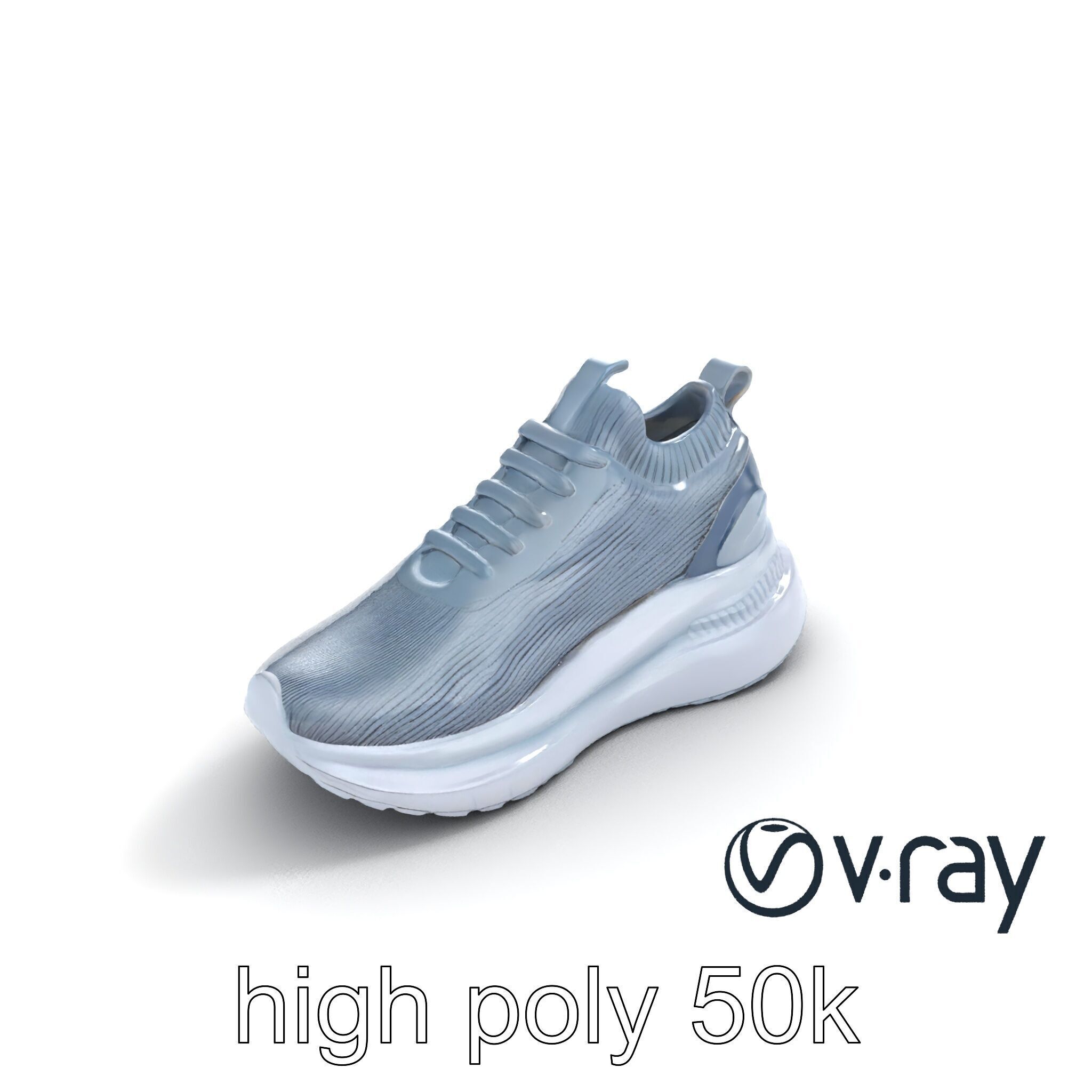 High-Performance Gym Sneaker 3D model pack with flexible sole Low-poly 3D model_8