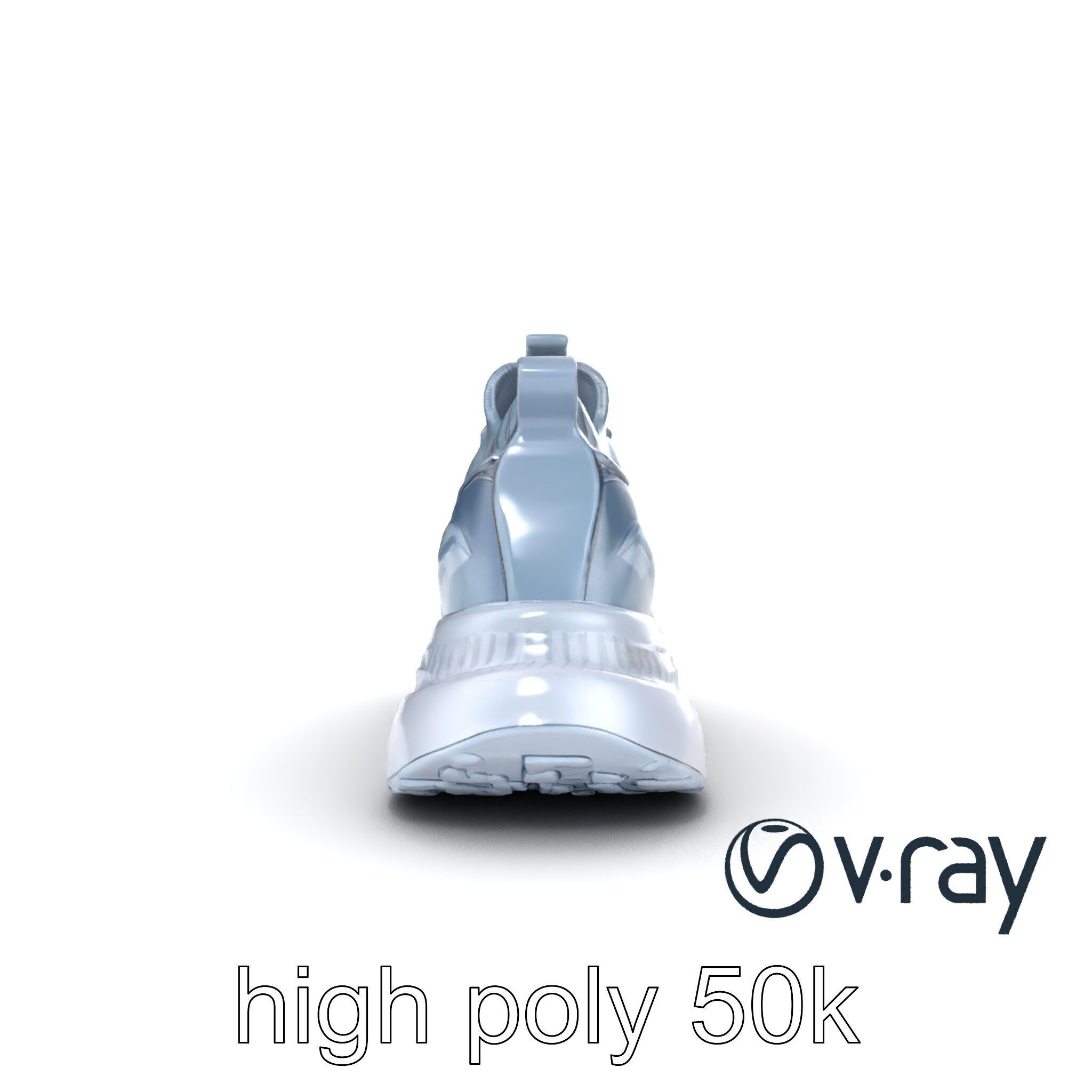 High-Performance Gym Sneaker 3D model pack with flexible sole Low-poly 3D model_26