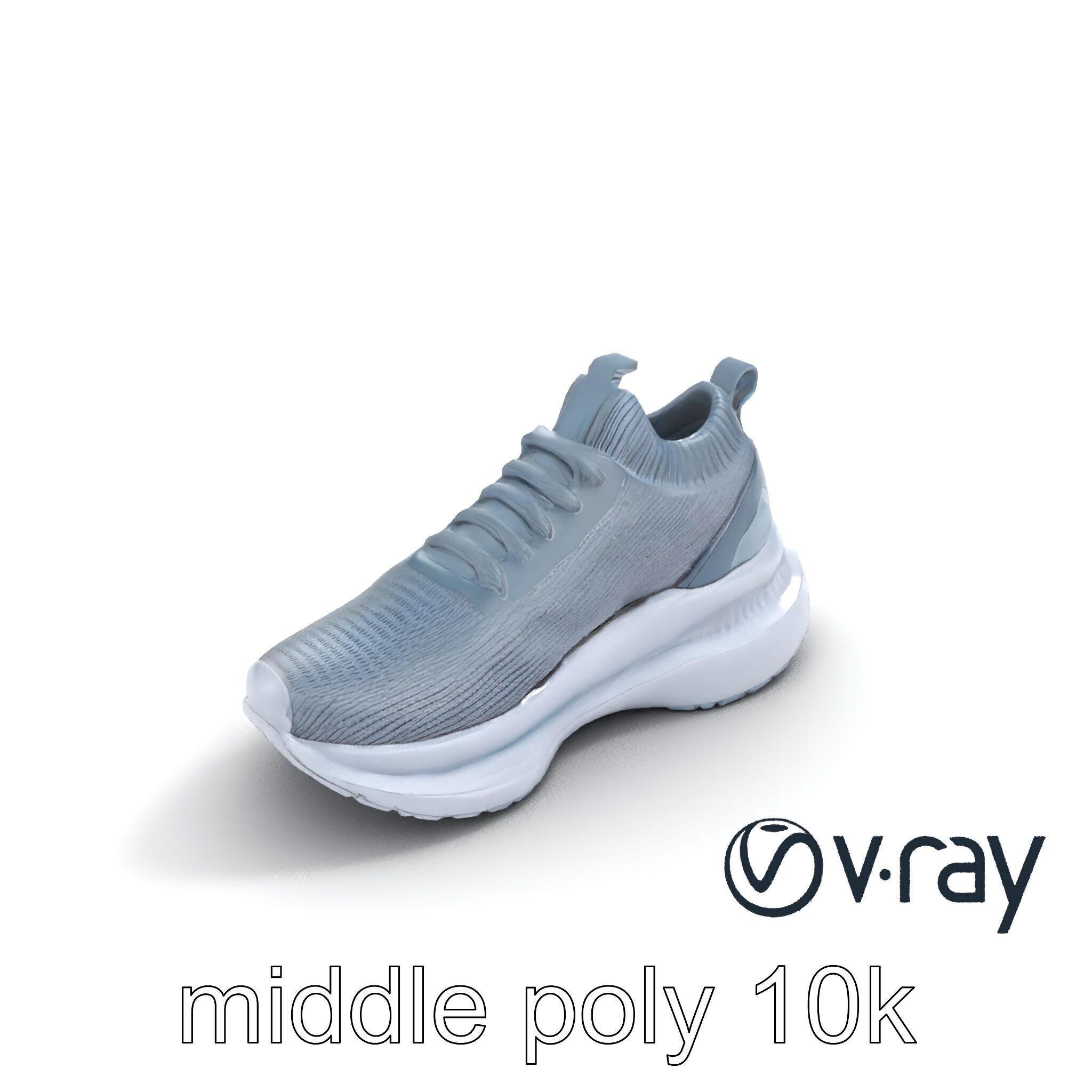 High-Performance Gym Sneaker 3D model pack with flexible sole Low-poly 3D model_9