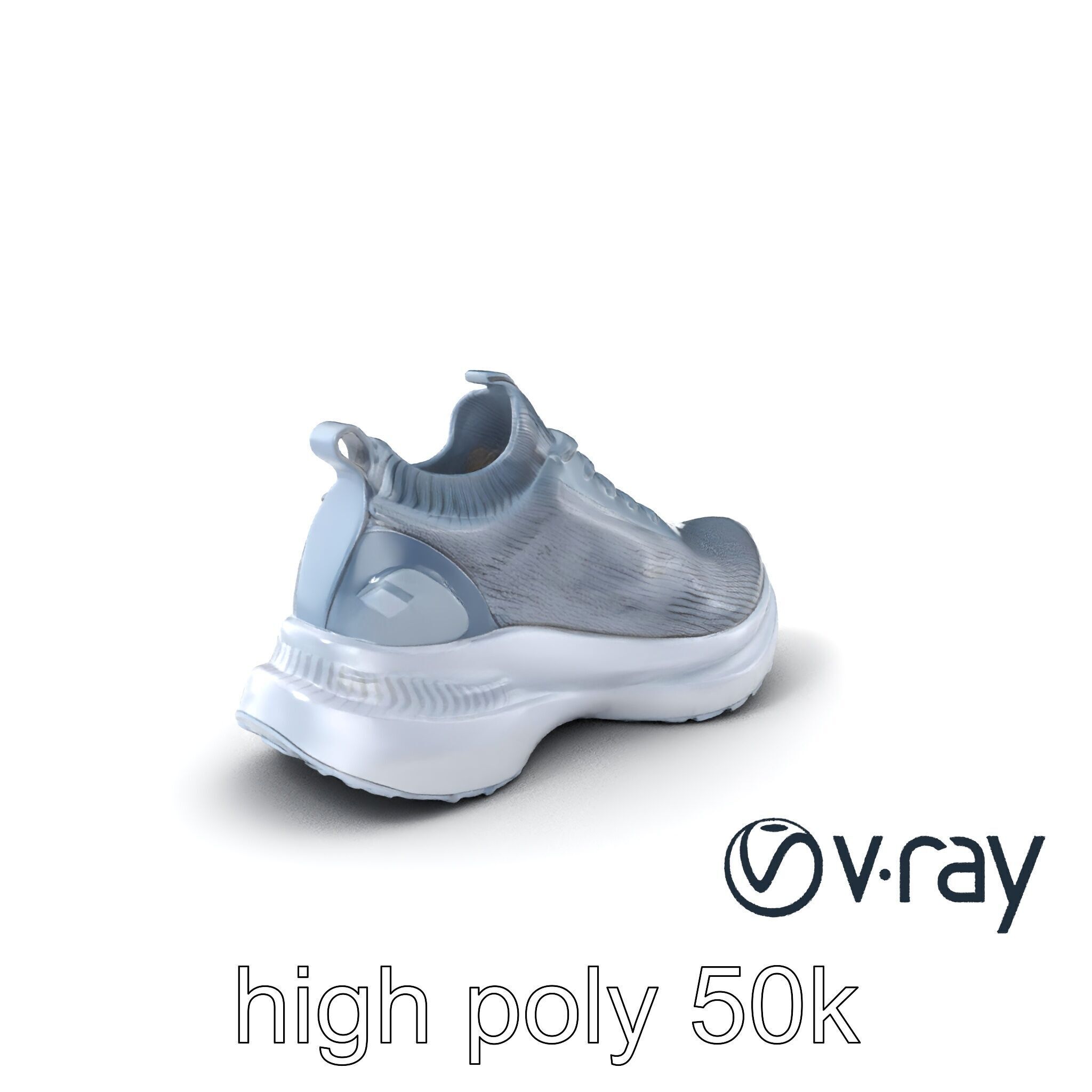 High-Performance Gym Sneaker 3D model pack with flexible sole Low-poly 3D model_5