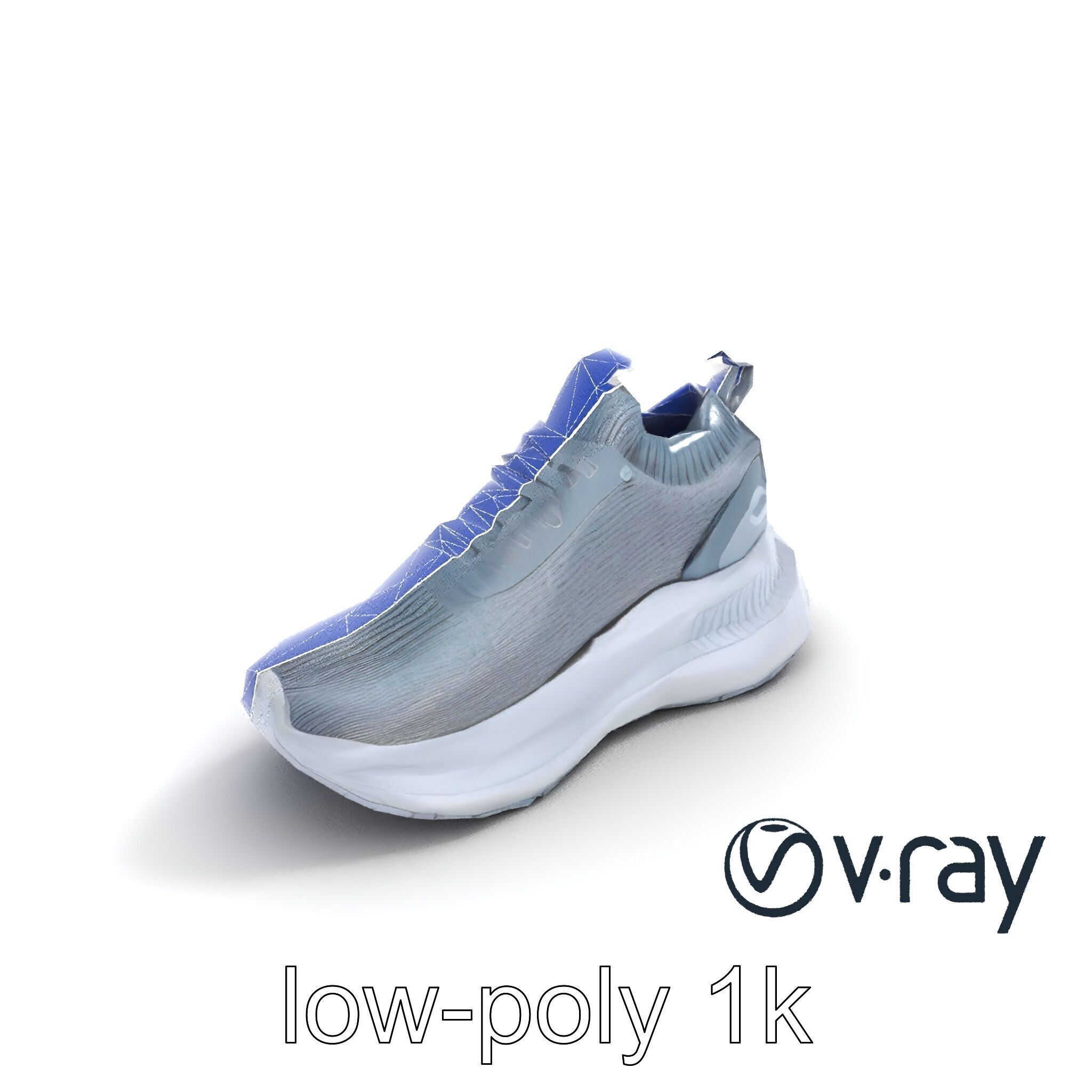 High-Performance Gym Sneaker 3D model pack with flexible sole Low-poly 3D model_20