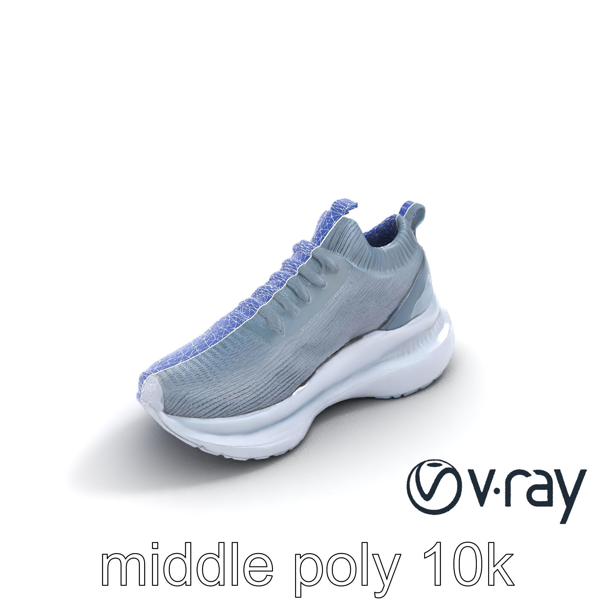 High-Performance Gym Sneaker 3D model pack with flexible sole Low-poly 3D model_19