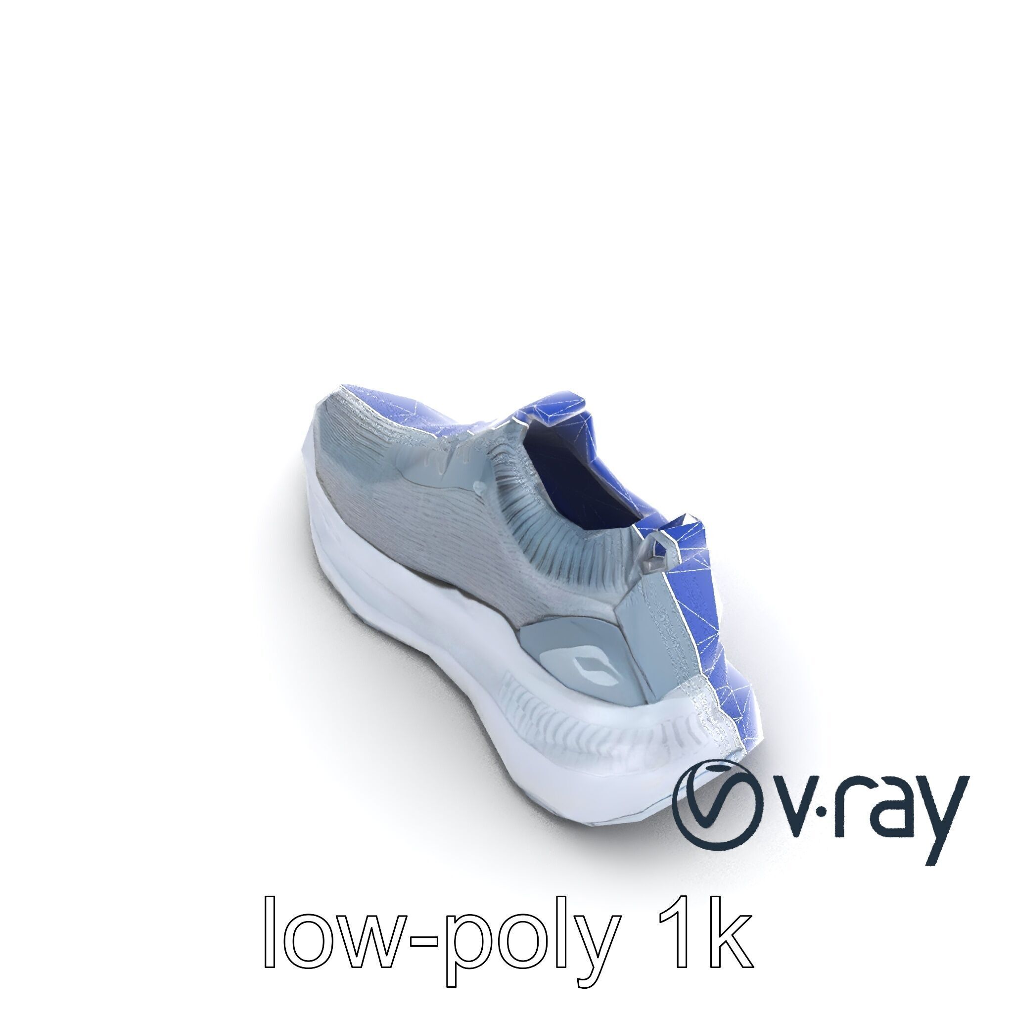 High-Performance Gym Sneaker 3D model pack with flexible sole Low-poly 3D model_15