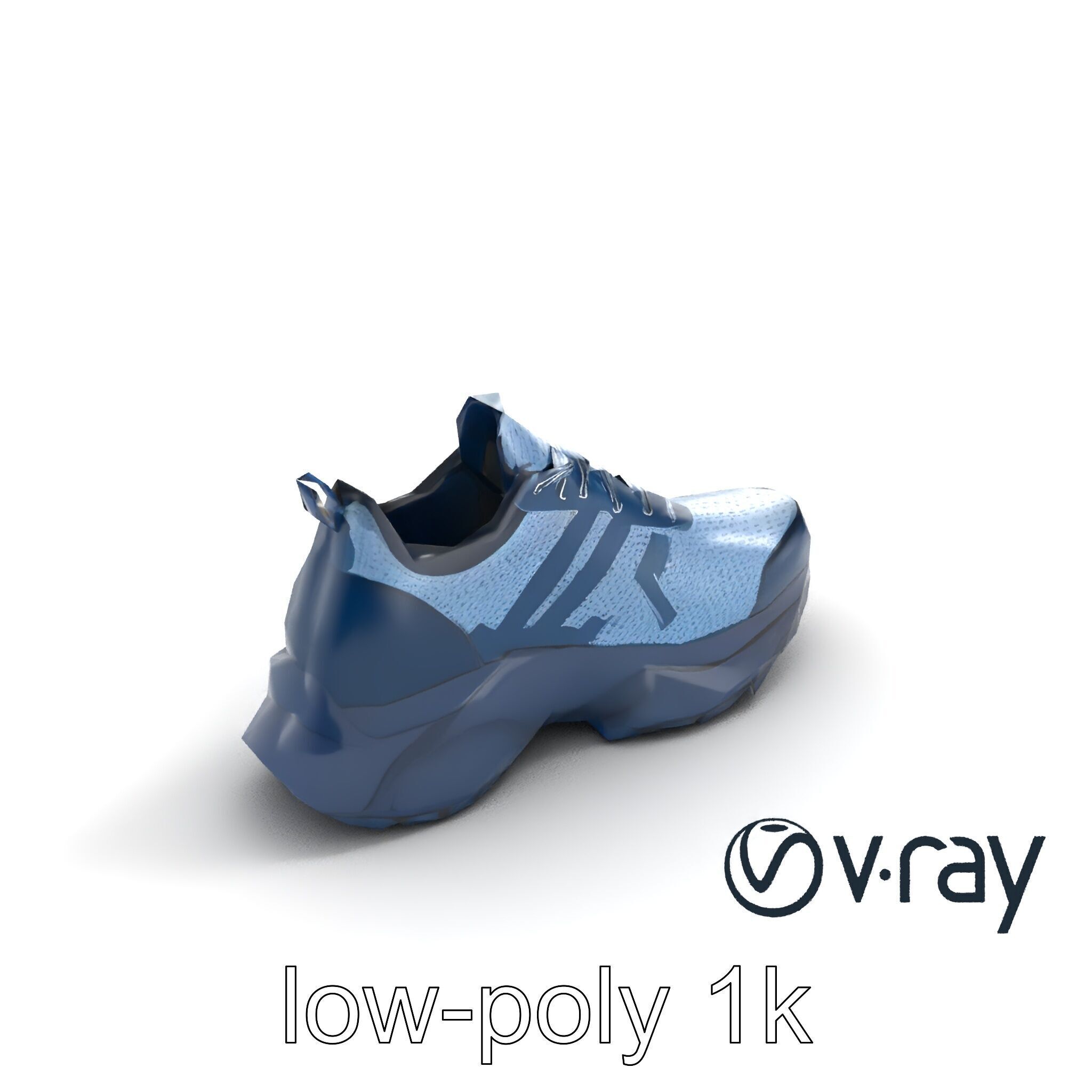 Innovative Cross-Training Sneaker model pack Low-poly 3D model_10
