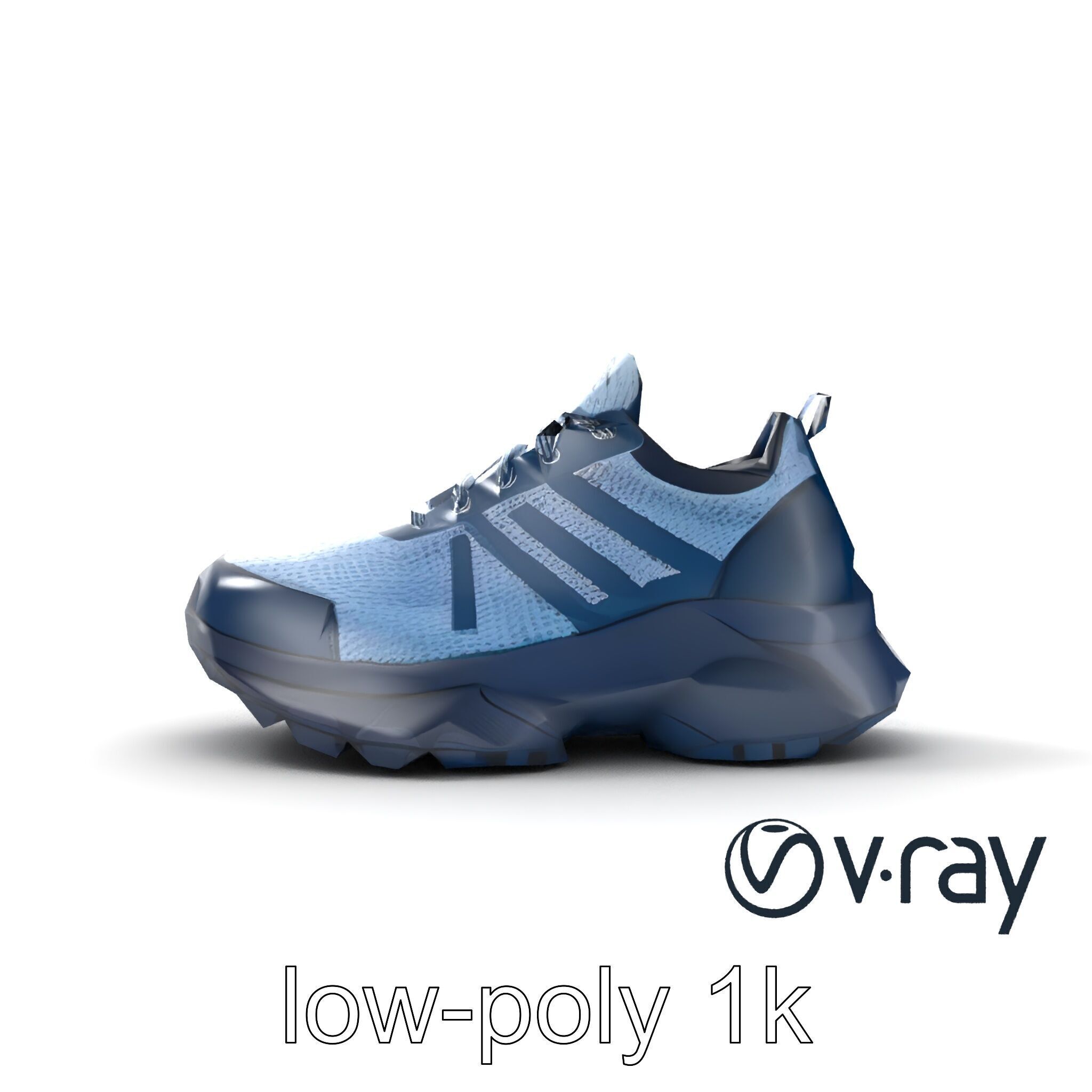 Innovative Cross-Training Sneaker model pack Low-poly 3D model_16