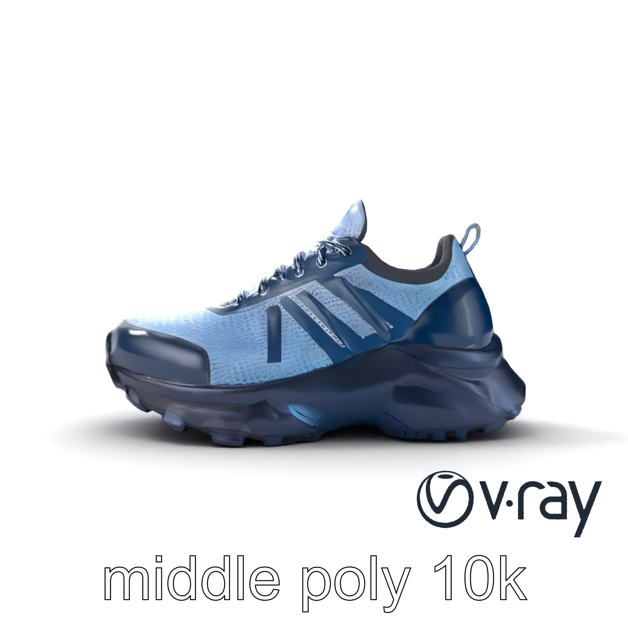Innovative Cross-Training Sneaker model pack Low-poly 3D model_14