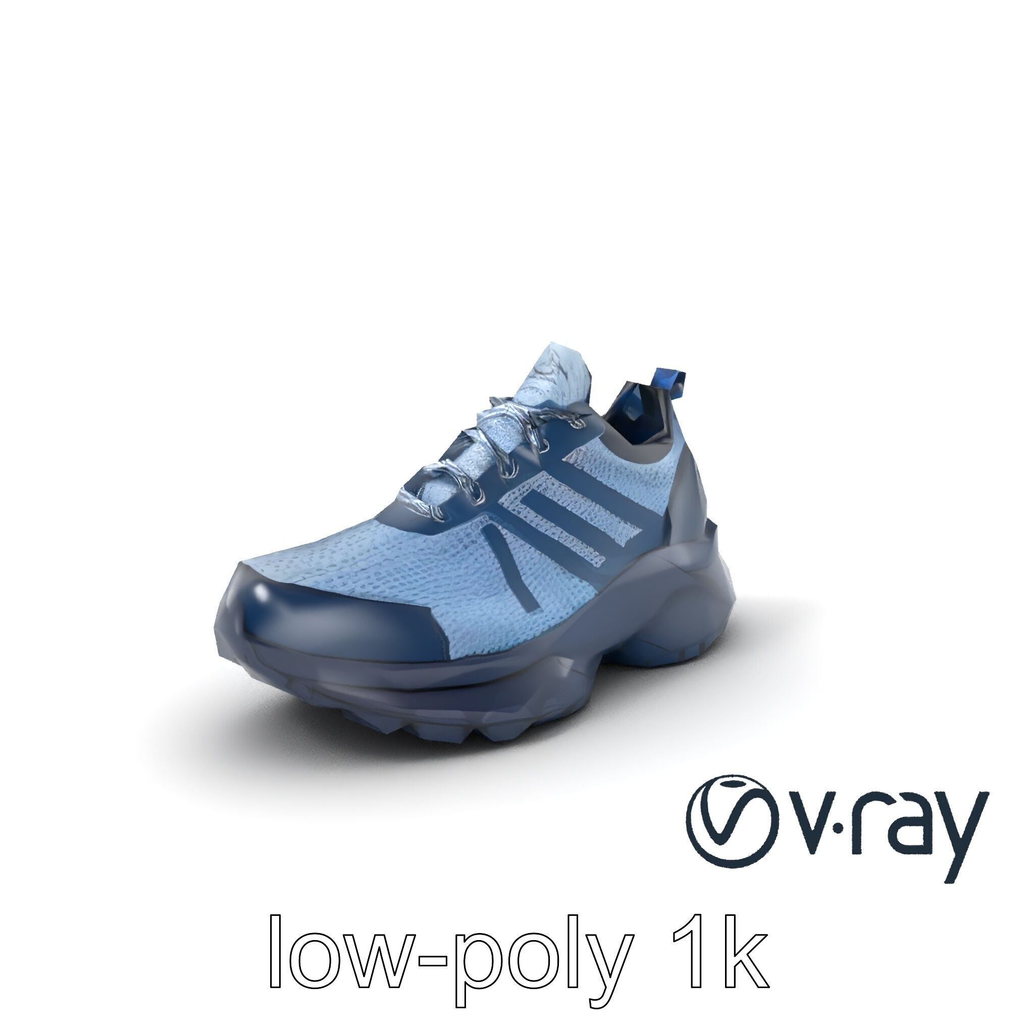 Innovative Cross-Training Sneaker model pack Low-poly 3D model_2