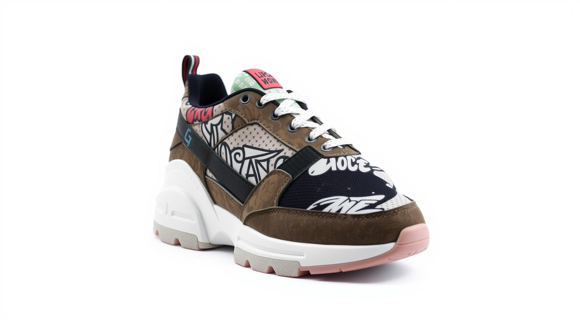 Urban Streetwear Sneaker with Graffiti Prints model pack Low-poly 3D model_4