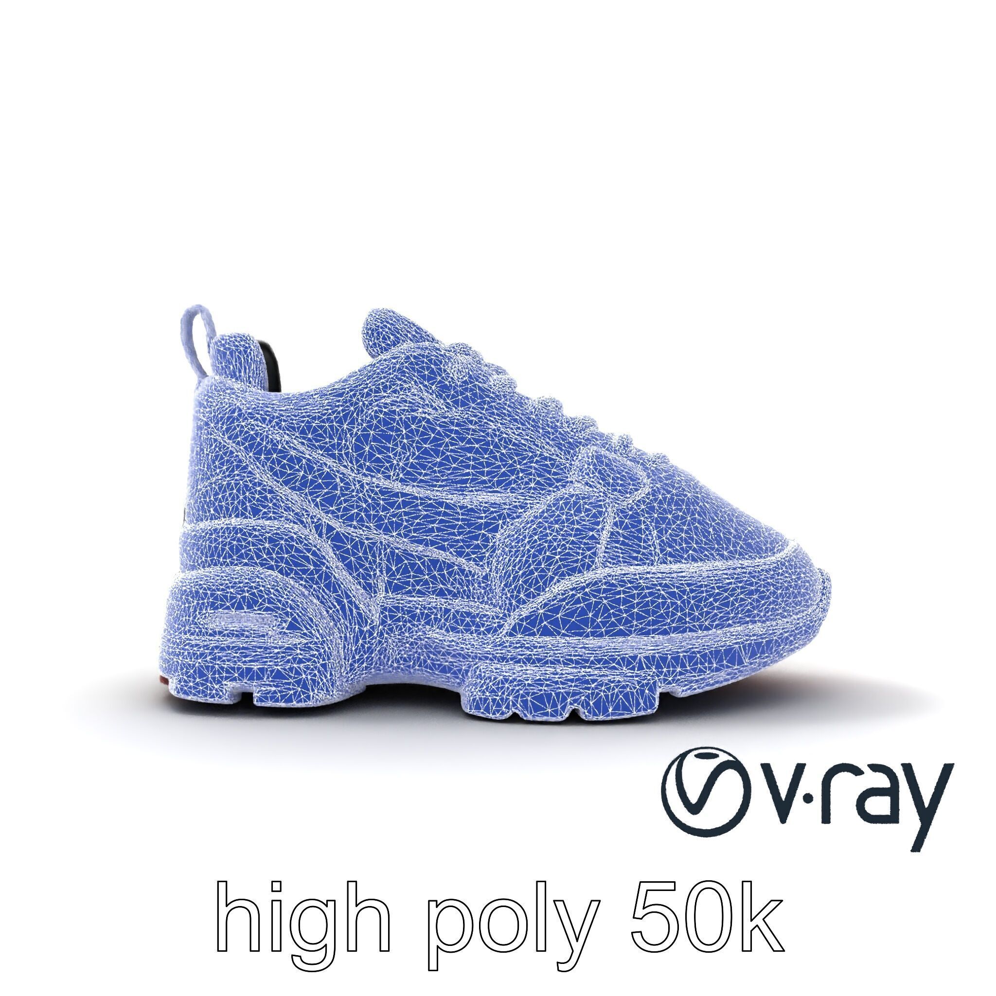 Urban Streetwear Sneaker with Graffiti Prints model pack Low-poly 3D model_31