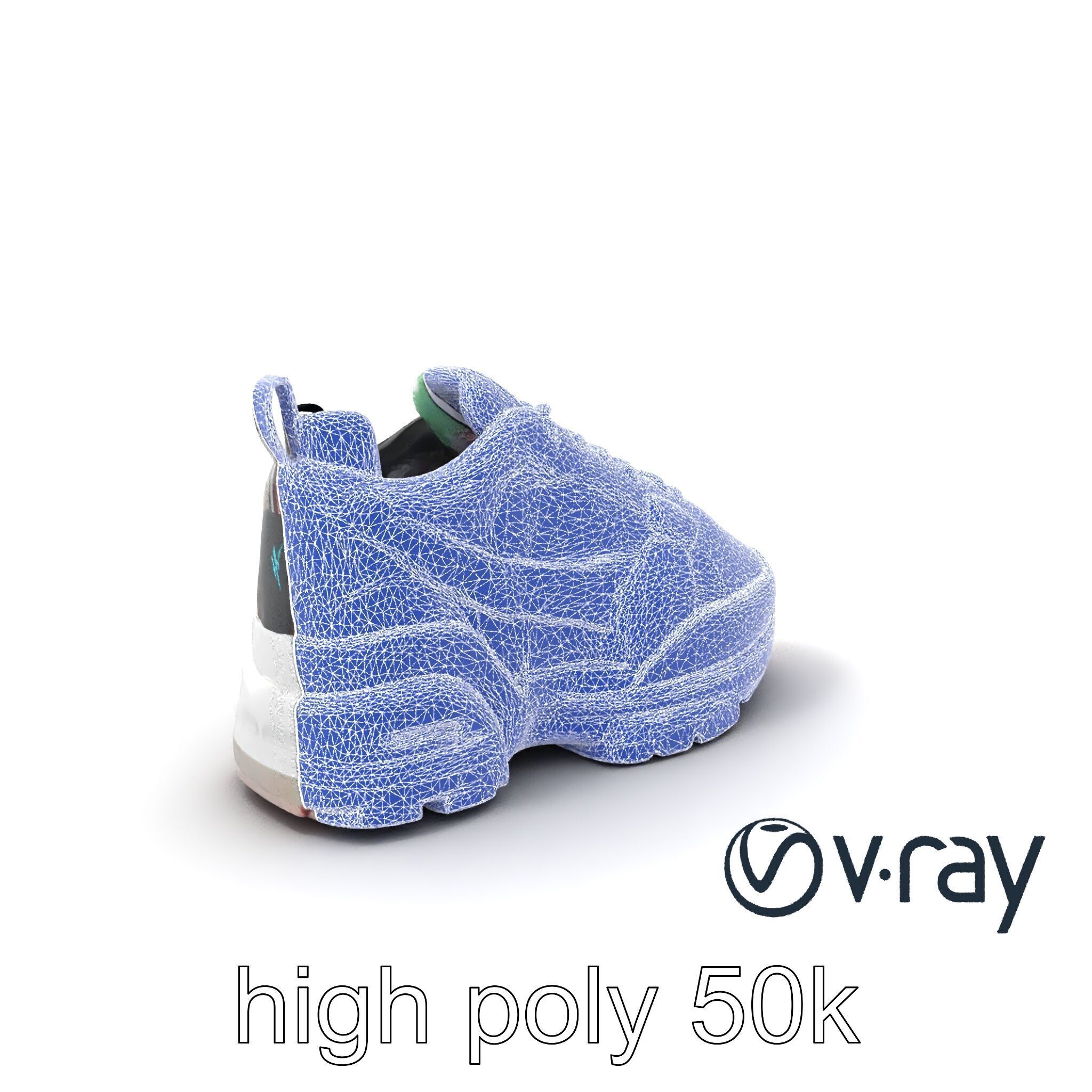 Urban Streetwear Sneaker with Graffiti Prints model pack Low-poly 3D model_8