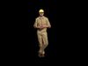 Man Overalls Low-poly 3D model_1